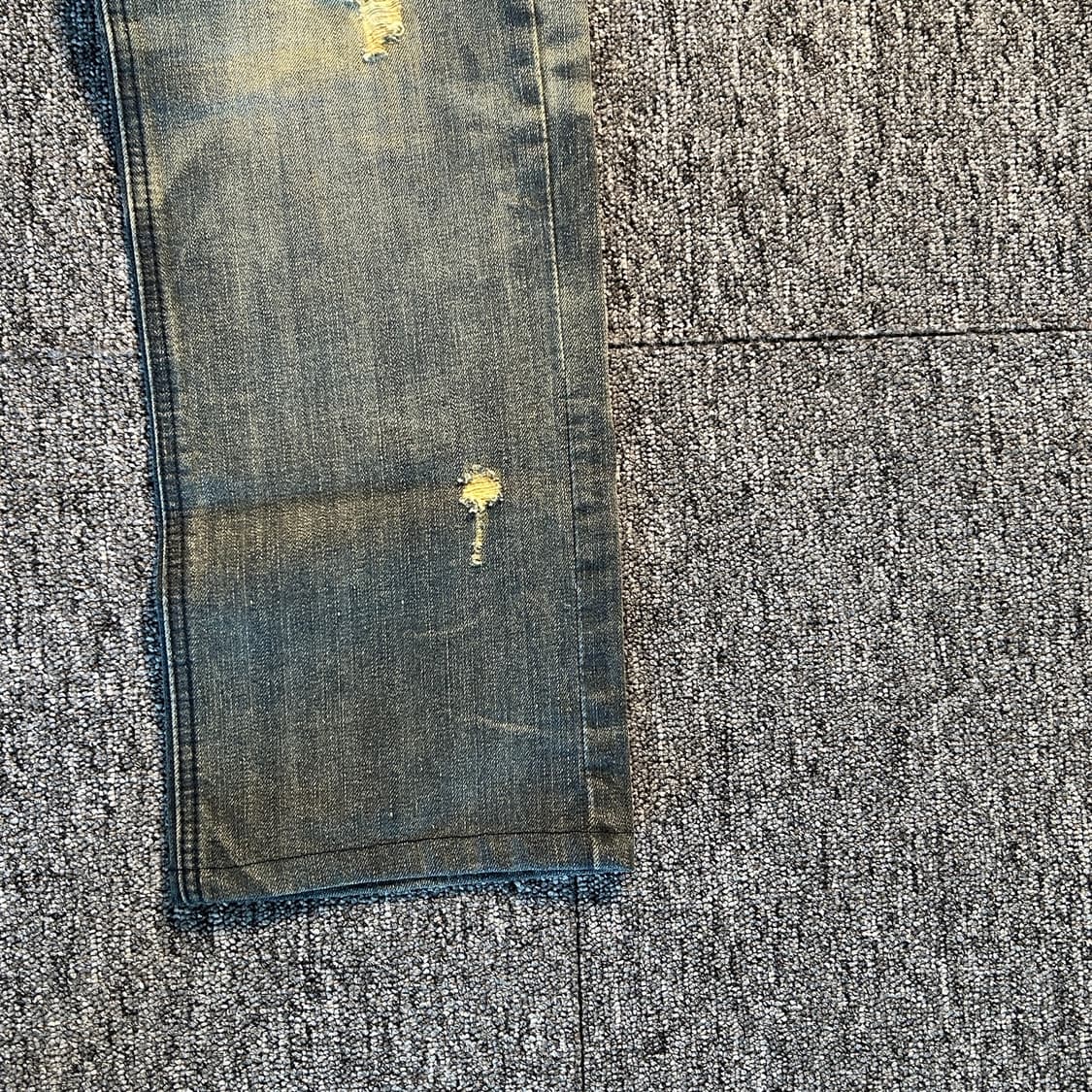 VEGA DENIM 빈티지 워싱 데미지 데님 팬츠 상품이미지7