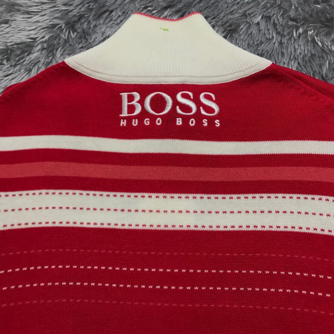[[S, A급] 휴고 보스(HUGO BOSS) 반집업 긴팔 니트@738 상품이미지4