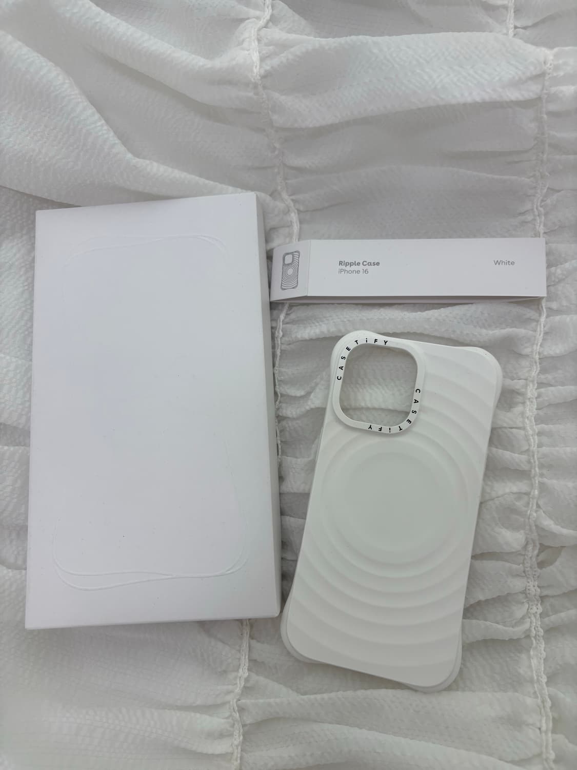Casetify 리플 케이스 iPhone 16 화이트 상품이미지1