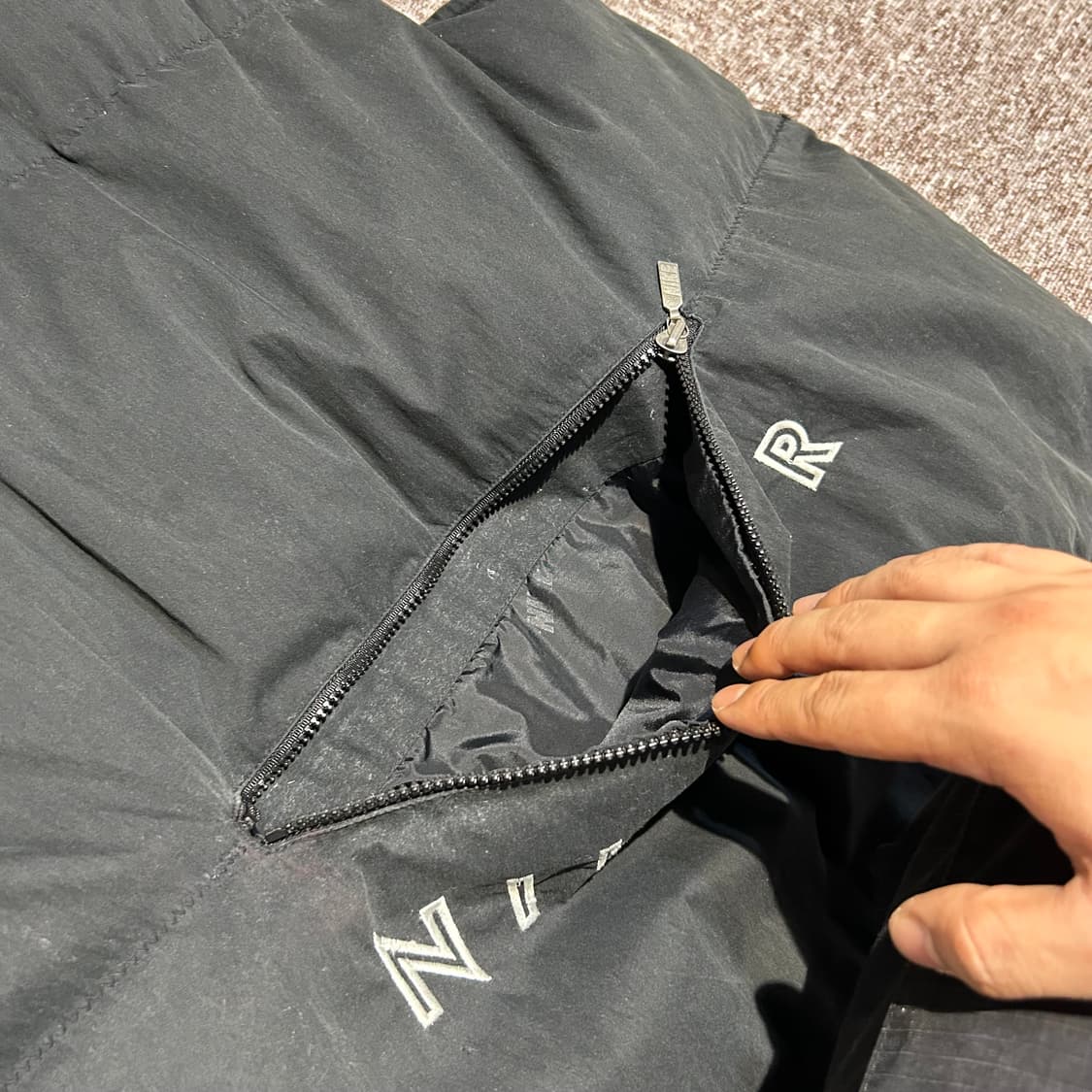 XL) 나이키 올드나이키 덕다운 오리털 패딩 점퍼 조끼 상품이미지6