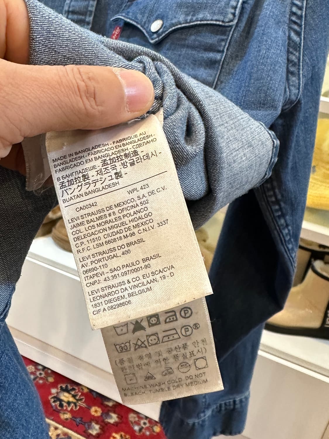 리바이스 클래식 웨스턴 데님 셔츠 L 상품이미지8