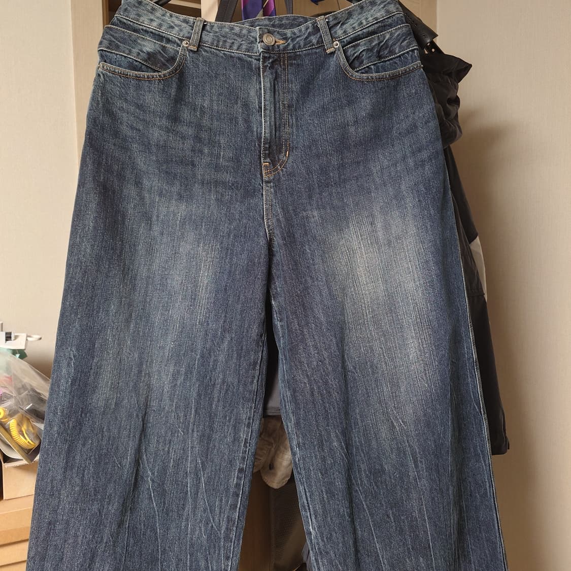 [48/국내34] 준지 25SS 더블 웨이스트 데님 팬츠 상품이미지2