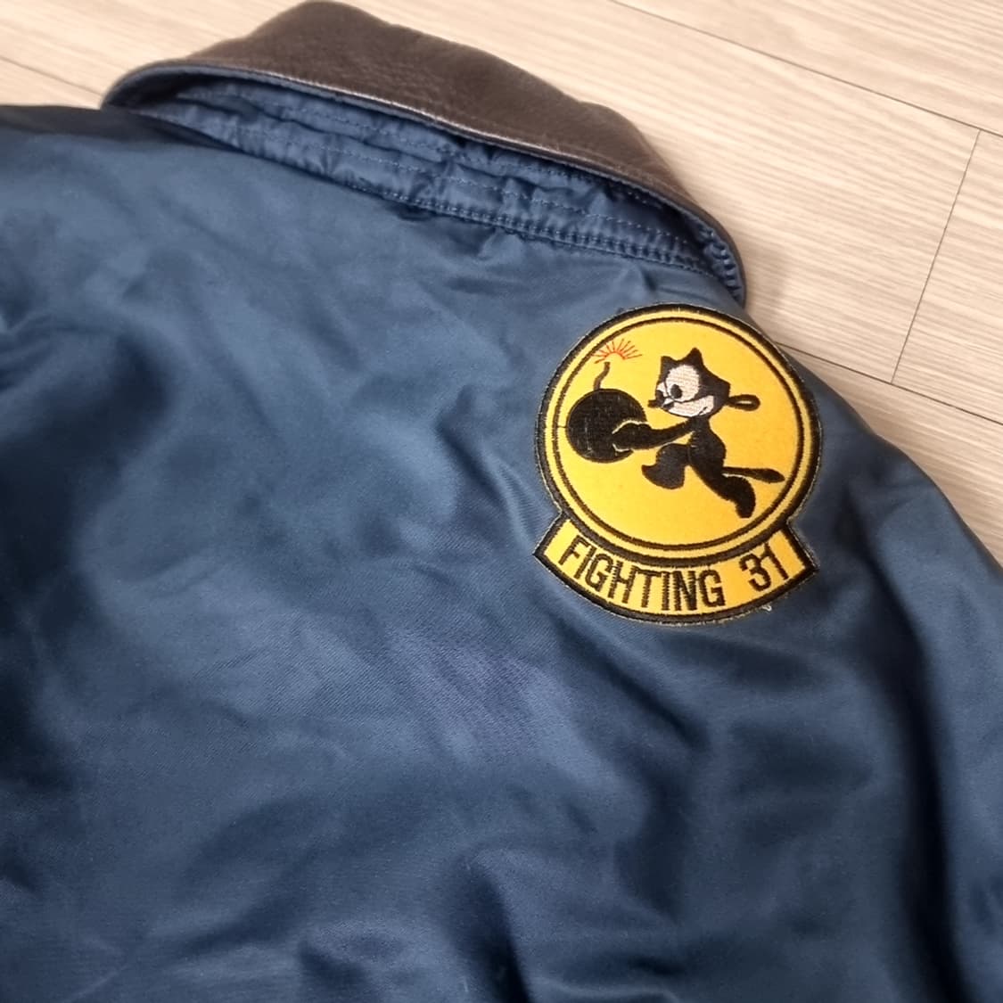 알파인더스트리 cwu45p 블루종 항공 점퍼 네이비(라지) 상품이미지5