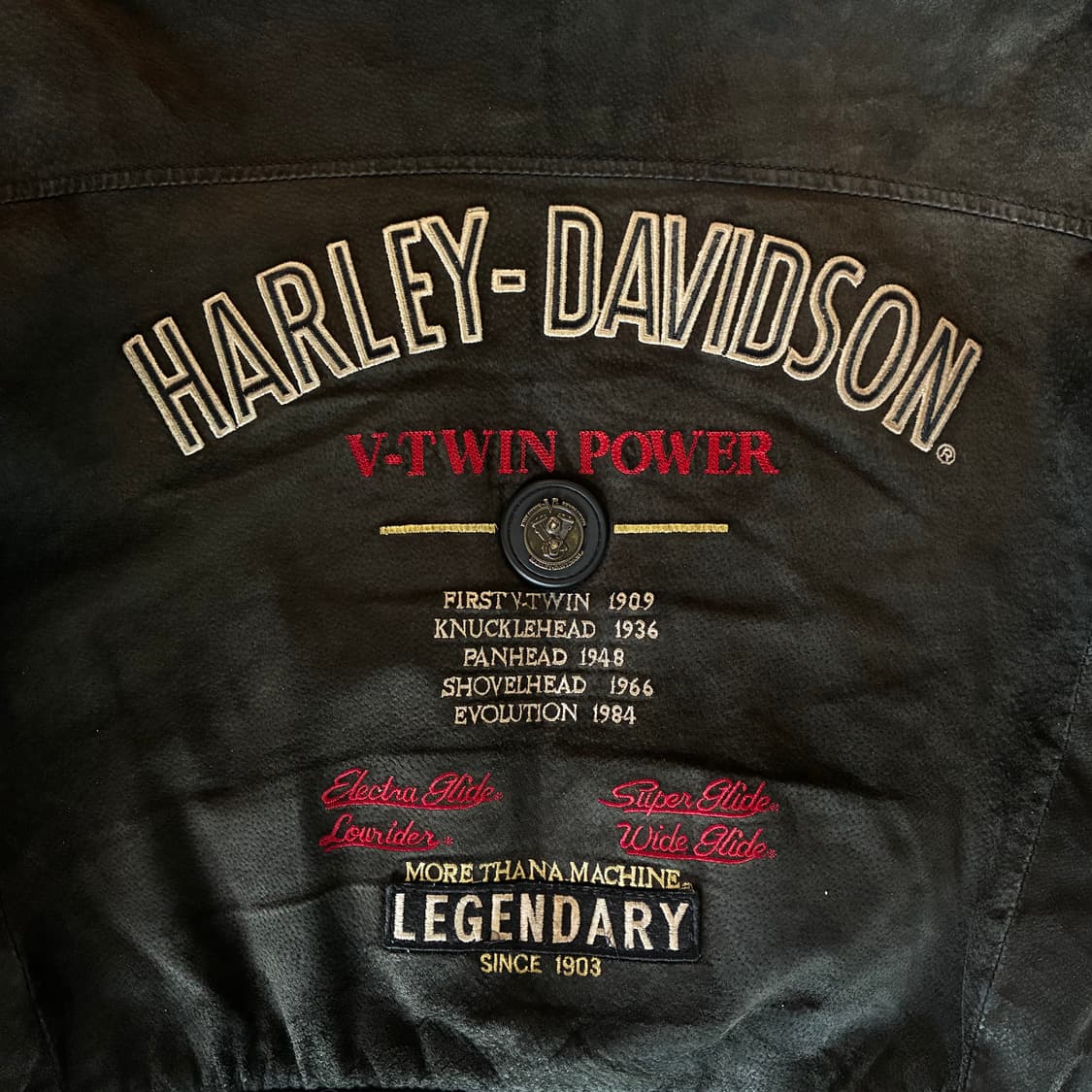할리데이비슨 90s 스웨이드 가죽 라이더자켓 상품이미지5