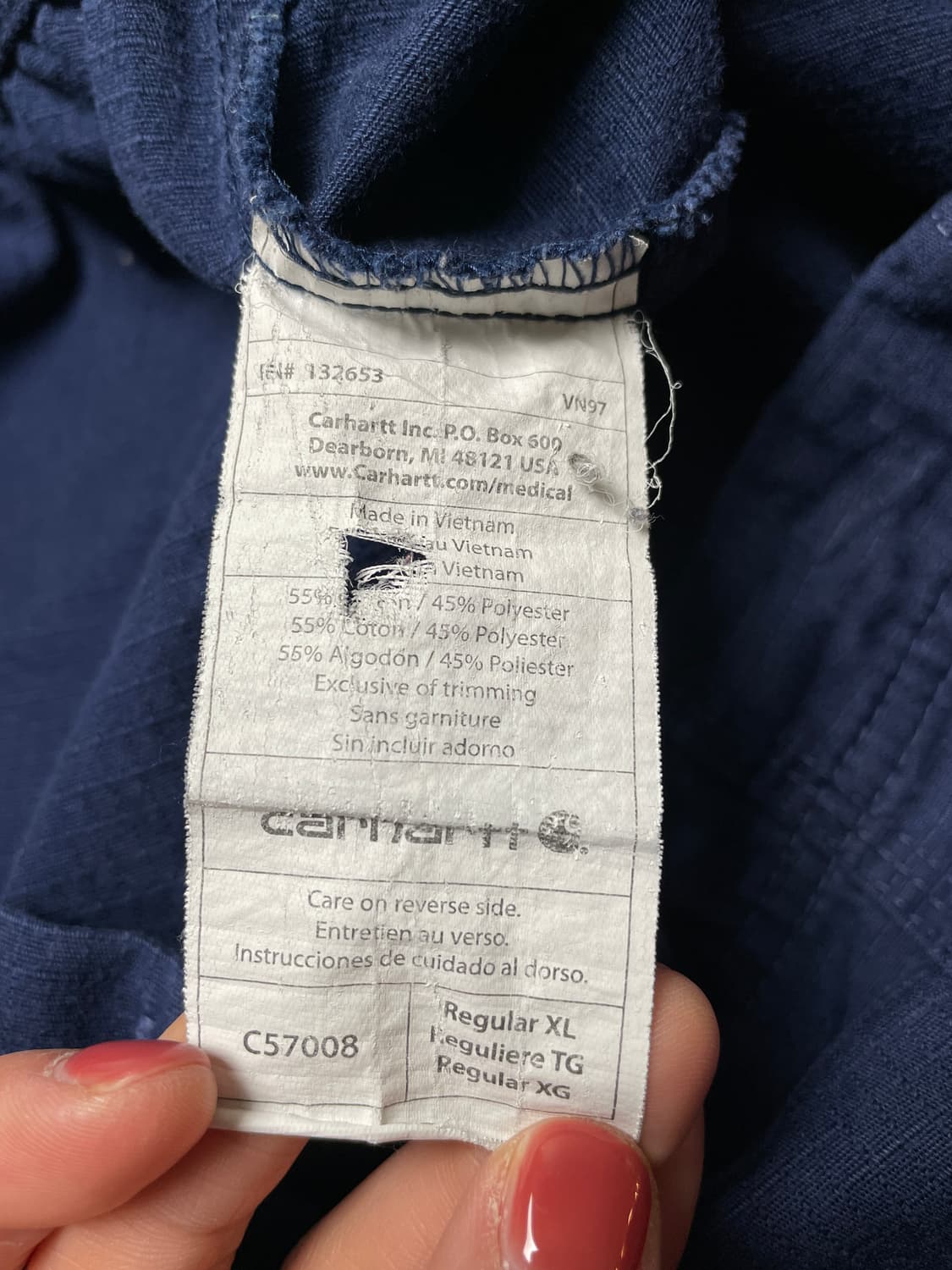 CARHARTT 칼하트 빈티지 리프스탑 밴딩 워크 팬츠 상품이미지9