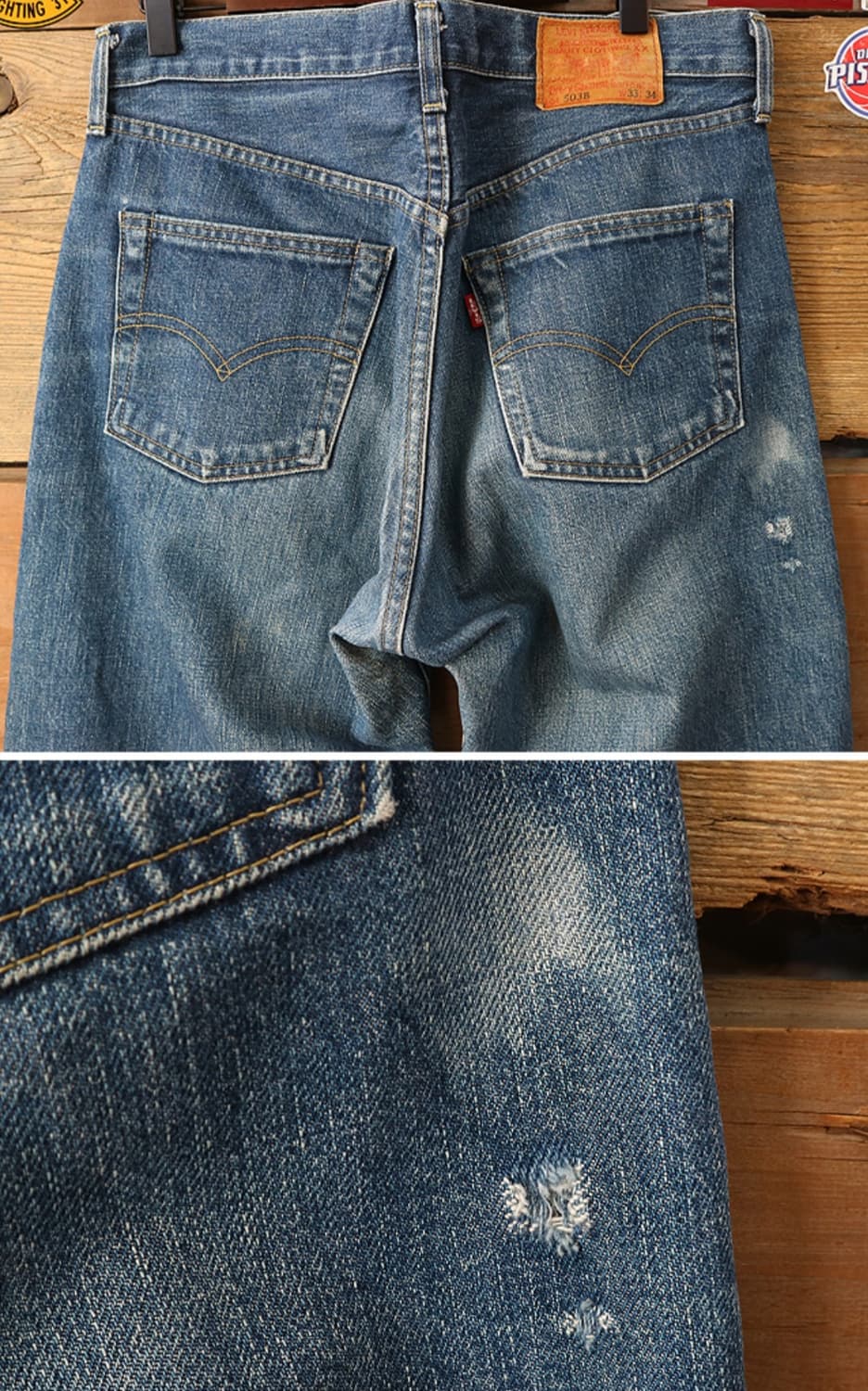 
일본판 90s levis 리바이스 LVC 503BXX 빅E 셀비지 데님 상품이미지5