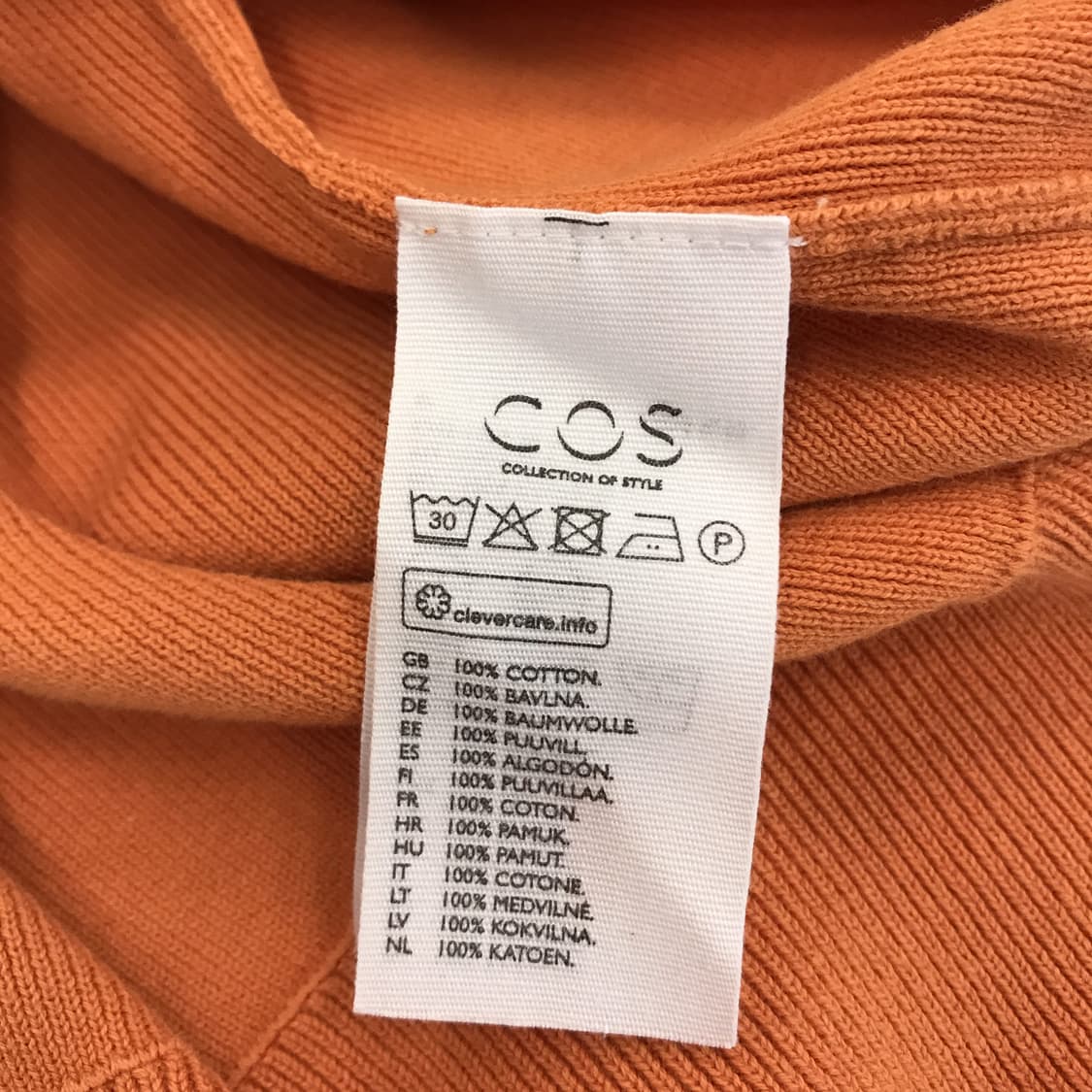 COS 코스 반팔카라넥니트 [S] 상품이미지5