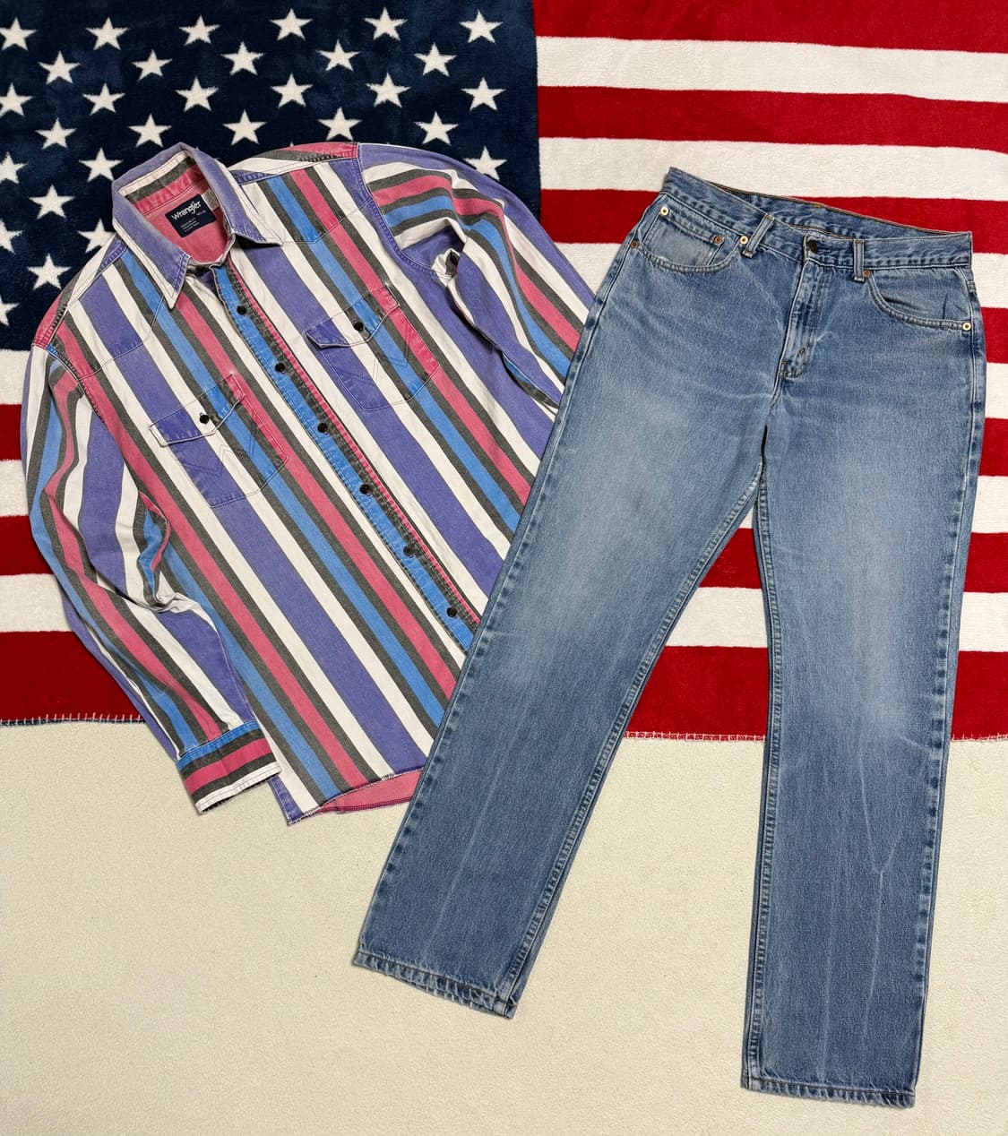 랭글러 웨스턴셔츠 90s Wrangler western shirt 빈티지 상품이미지10