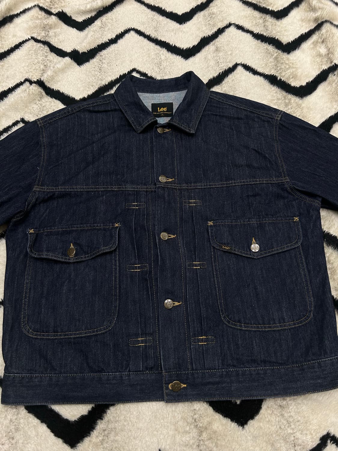 [L]Lee 콘밀 오버핏 데님 트러커 자켓/진청생지 상품이미지3
