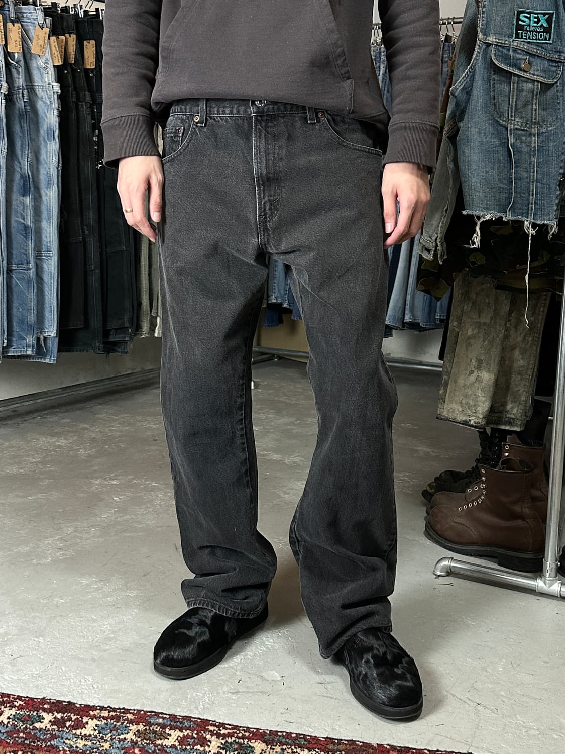 90's USA Made 빈티지 리바이스 517 블랙 오렌지탭 517 상품이미지1