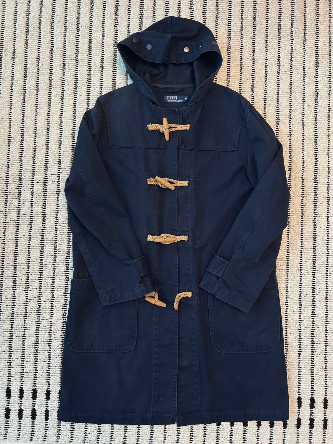 폴로(polo) 네이비 코튼 더플코트 상품이미지1