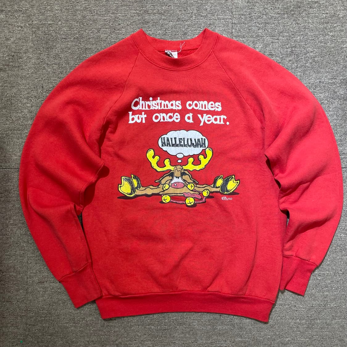 USA Fruit of the loom 크리스마스 프린팅 스웻셔츠 맨투맨 상품이미지1