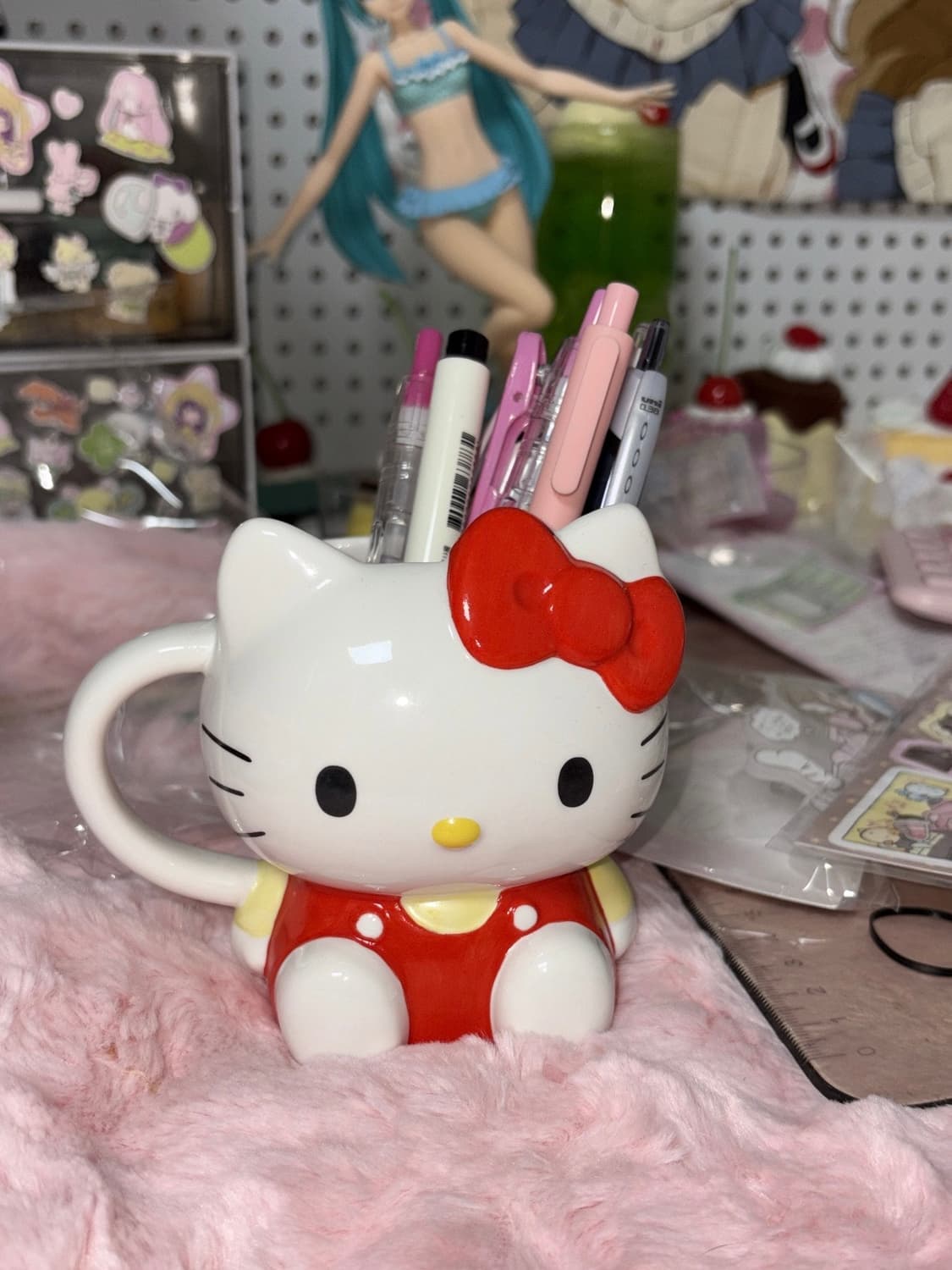 고전 키티 머그컵 키티 펜꽂이 연필꽂이 고전키티 상품이미지1