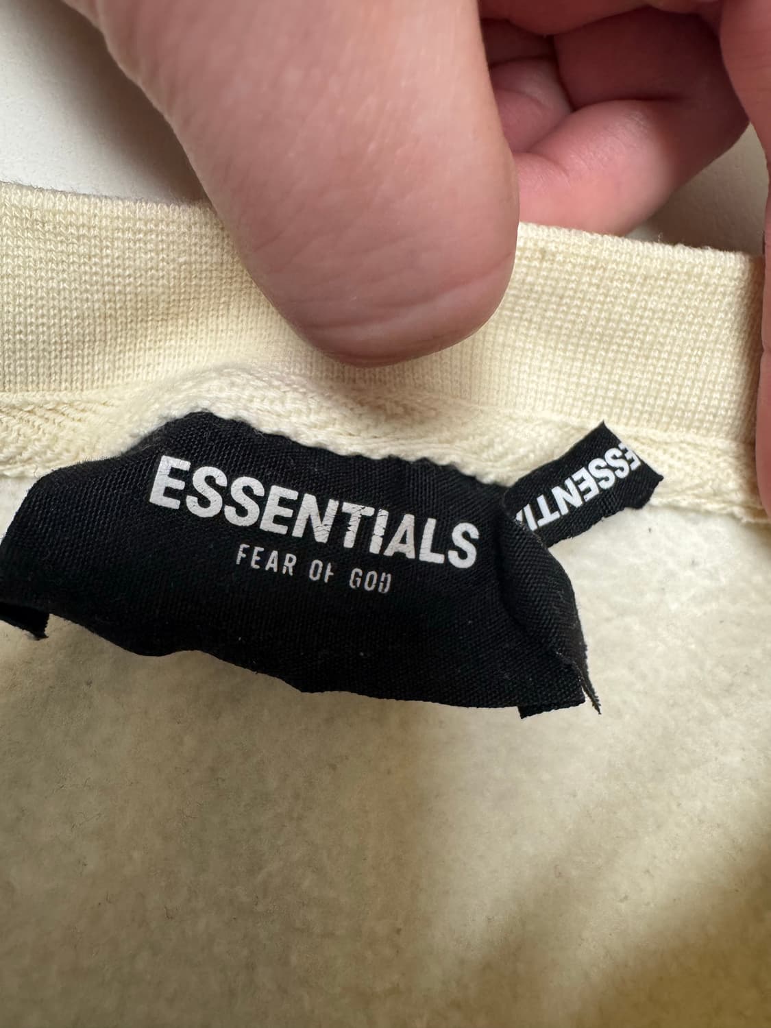 피오갓 에센셜 스웻 롱슬리브 크림 리플렉티브 s 상품이미지3