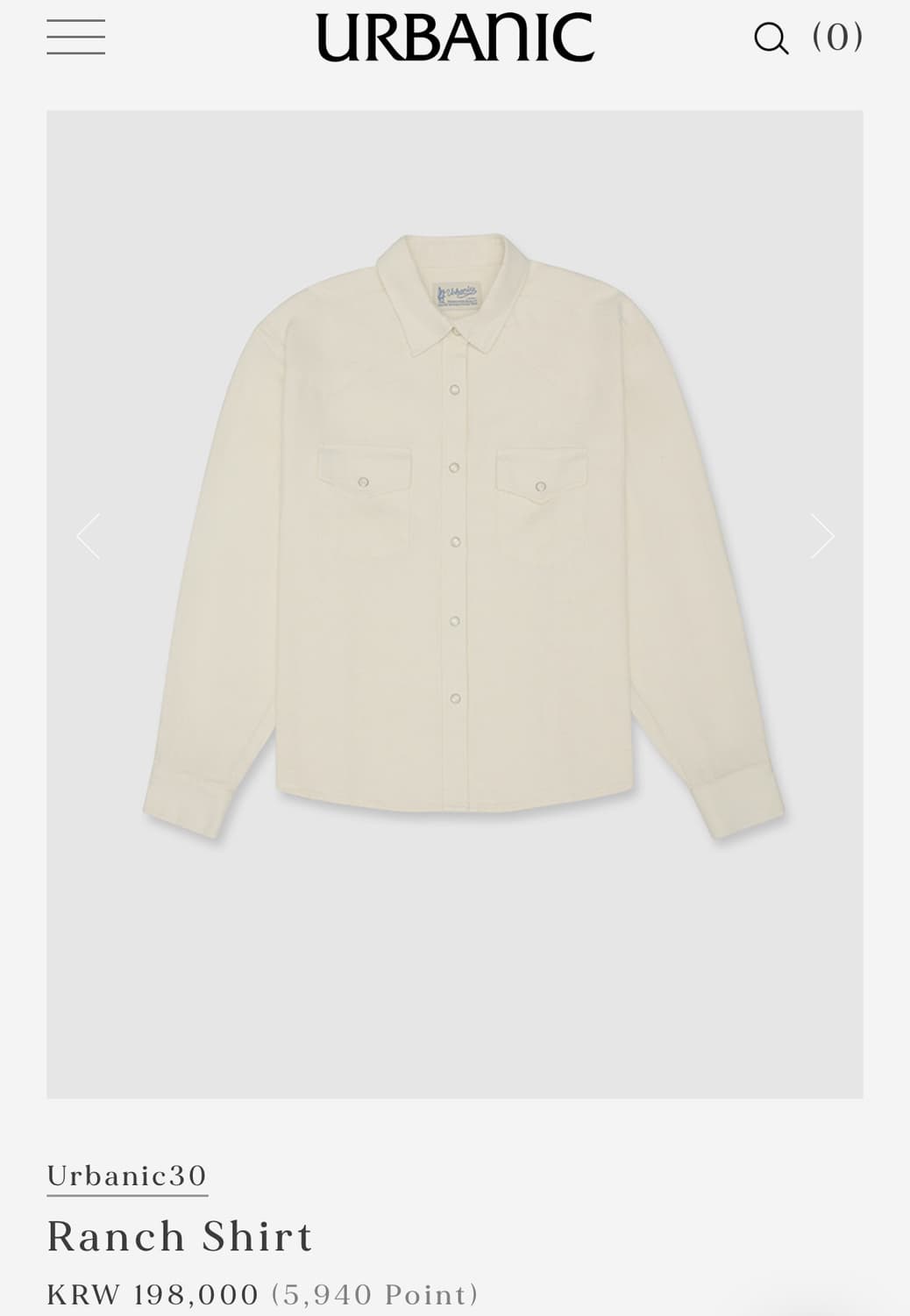 얼바닉30 랜치셔츠 상품이미지2