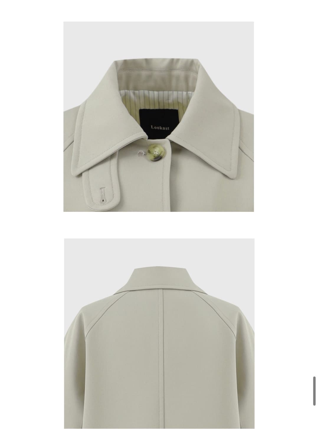 룩캐스트 니키 하프 트렌치코트 (beige) 상품이미지5