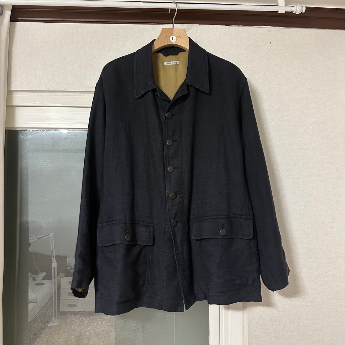 80-90s GIORGIO ARMANI 린넨 코튼 자켓 상품이미지2