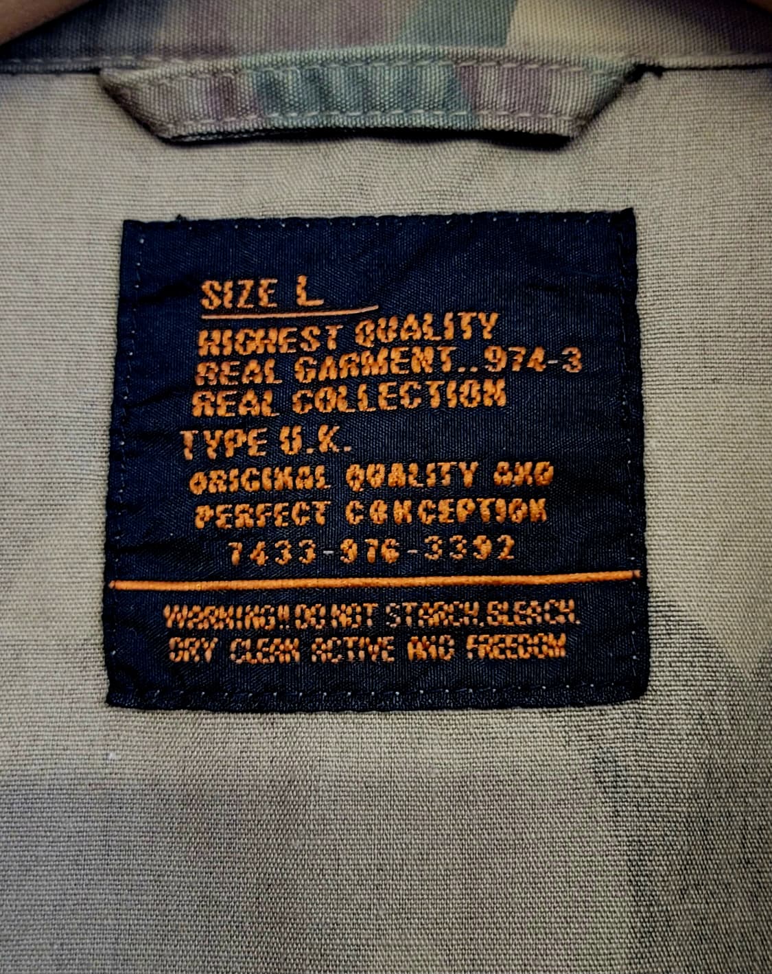 JPN 빈티지 Air Crew Member US Army 카모 셔츠헝자켓 상품이미지9