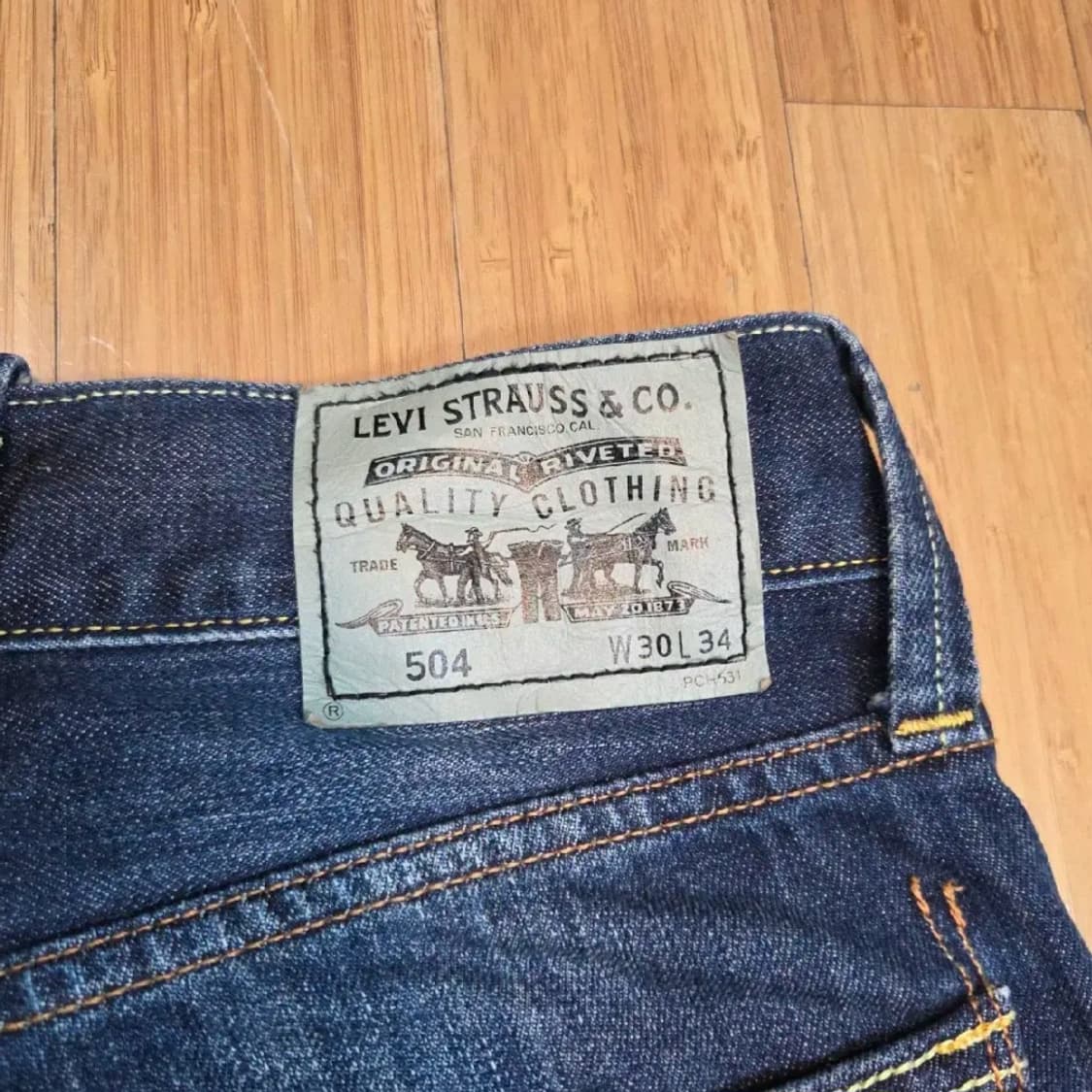 리바이스 504 옐로 스티치 팬츠  (30in) 상품이미지5