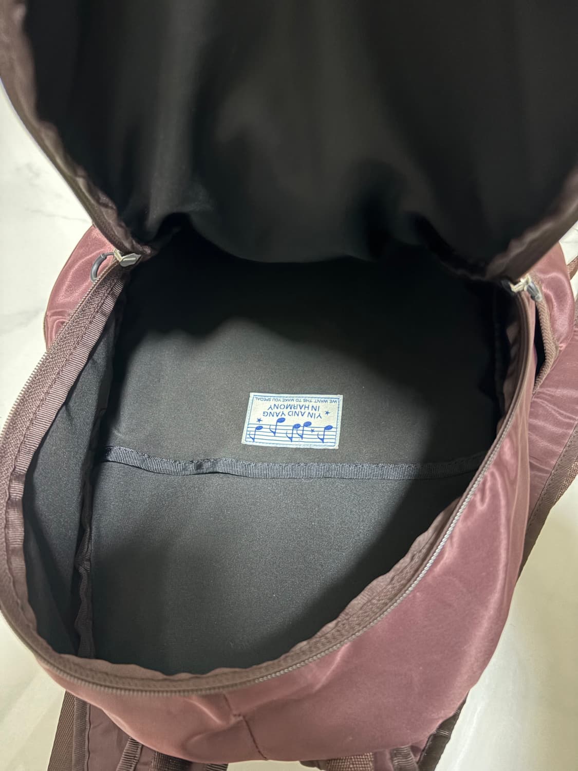 인앤양인하모니 bow backpack burgundy +팝업기프트 🤍  상품이미지4