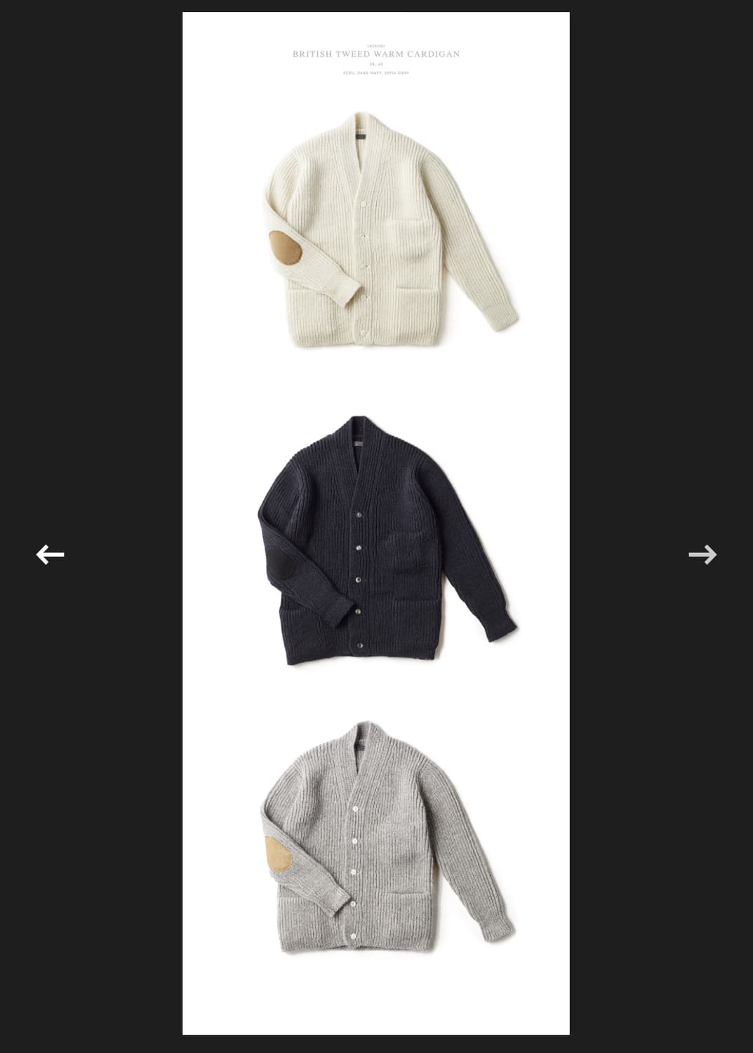 올드조 브리티쉬 트위드 웜 가디건 그레이 (피그벨더블알엘안데르센드레익스 상품이미지8