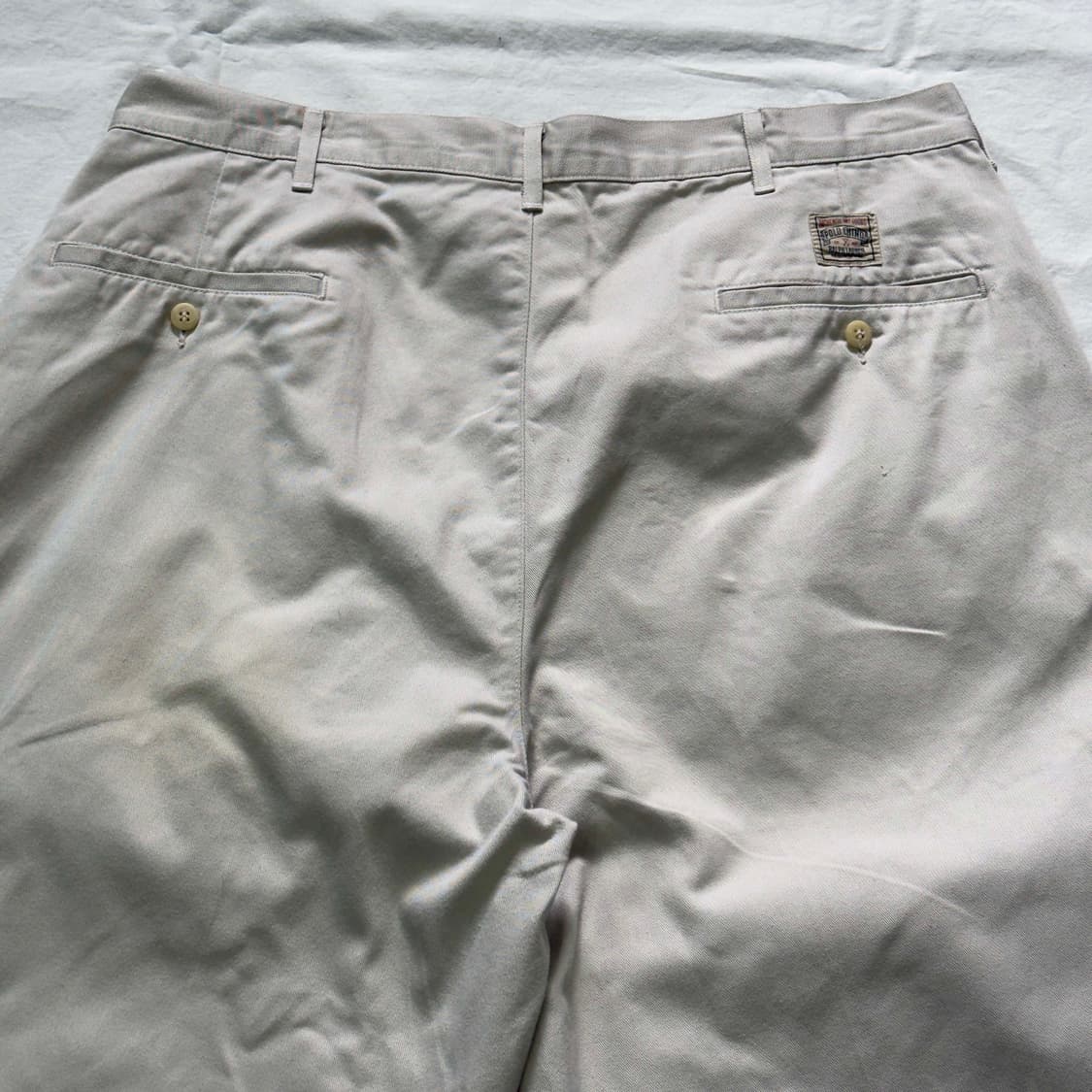 90s 폴로 랄프로렌 투턱 치노팬츠 36X30 상품이미지8