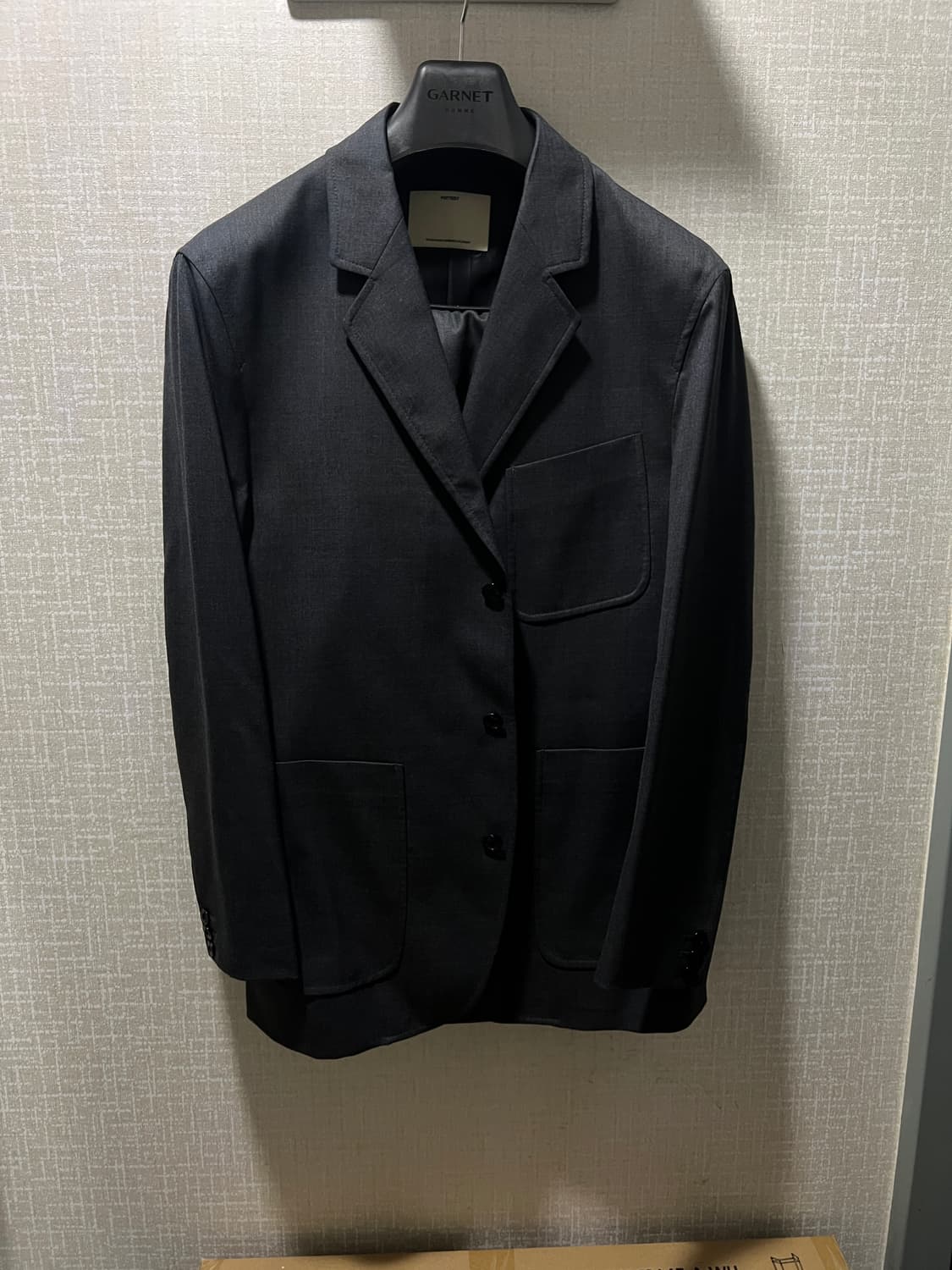 [2]포터리(POTTERY) 울 스포츠 자켓/팬츠 셋업 다크그레이 상품이미지2