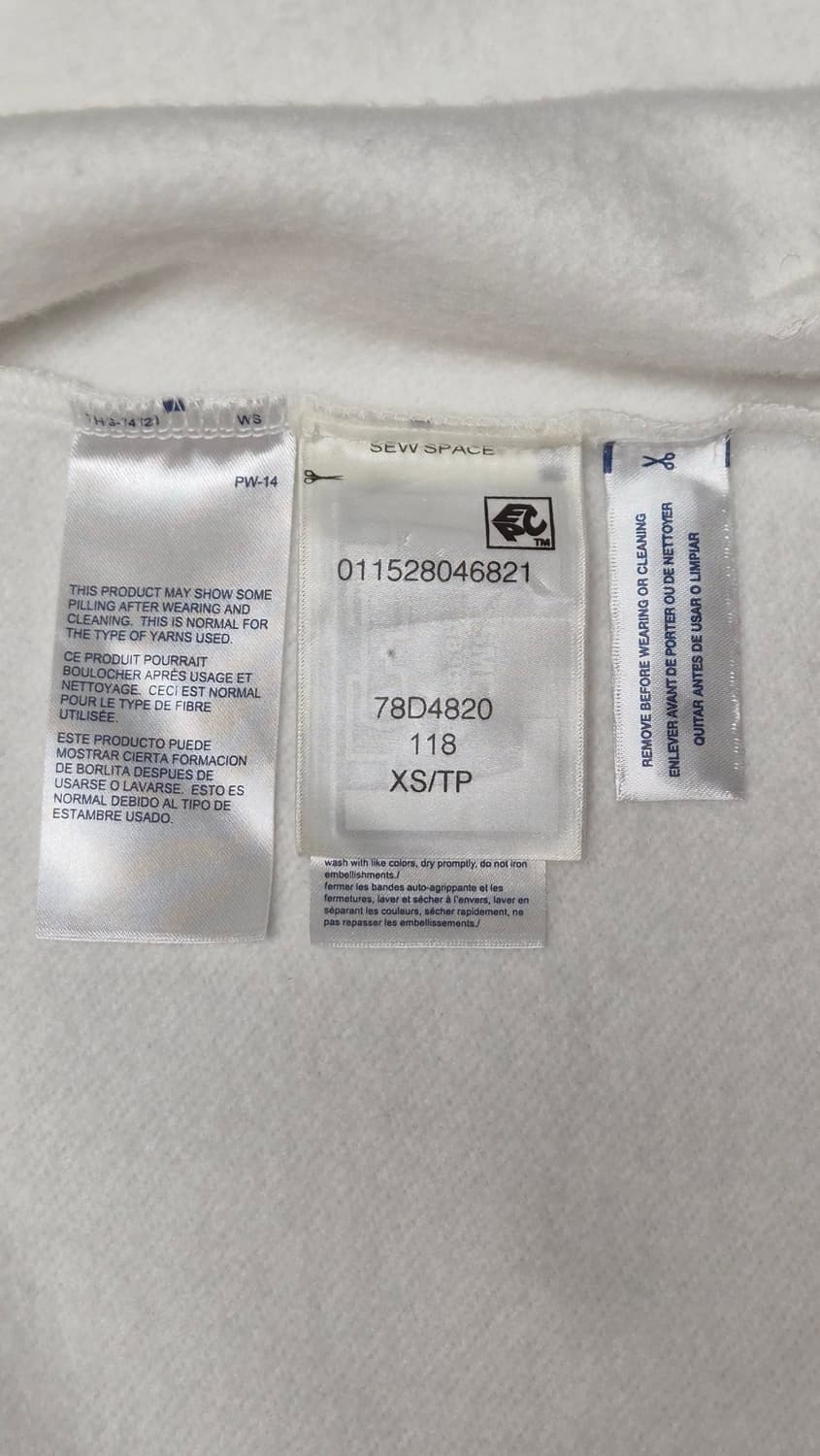 타미힐피거 후드집업 XS~S 화이트 세탁완료 상품이미지4