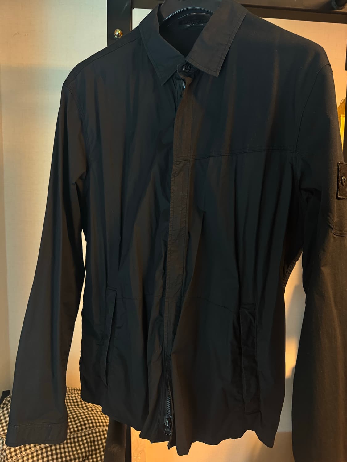 스톤아일랜드 고스트피스 오버셔츠 블랙 XXL 상품이미지4