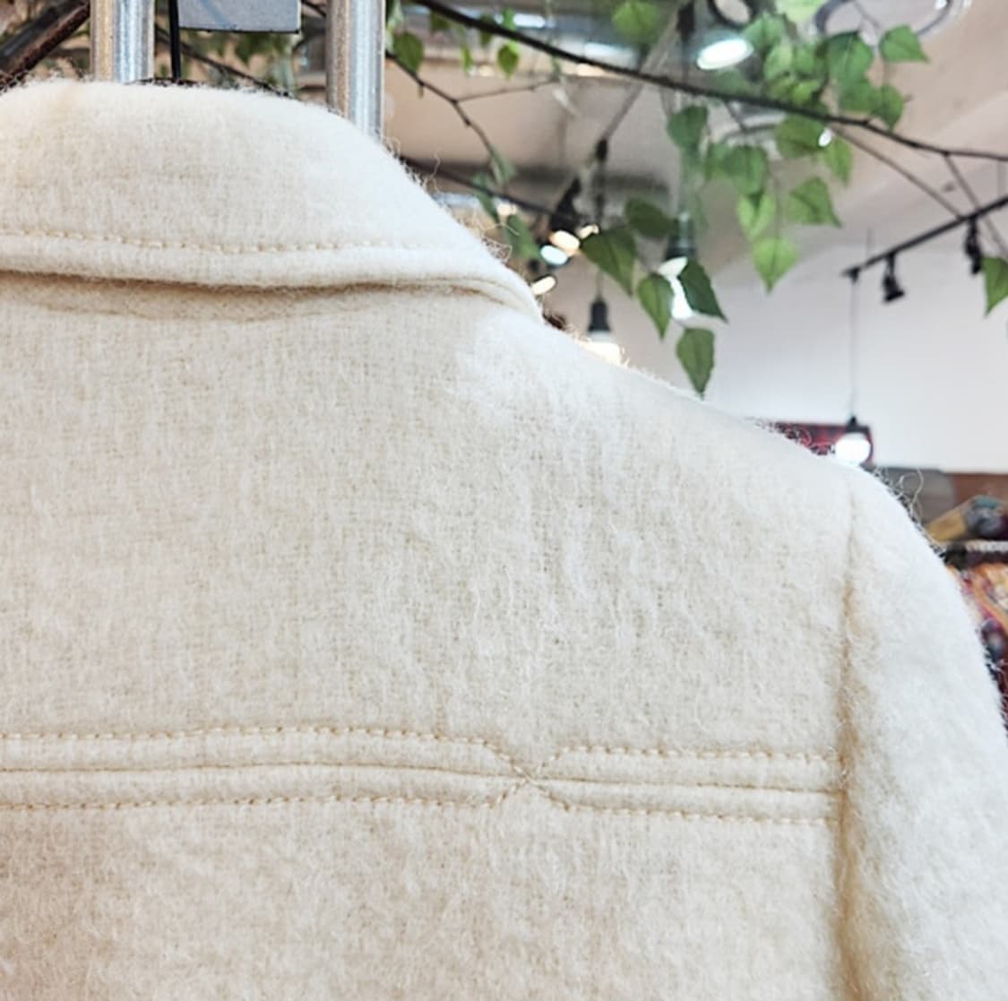 ROGA 일본 빈티지 도톰한 울 아이보리 코트 상품이미지8