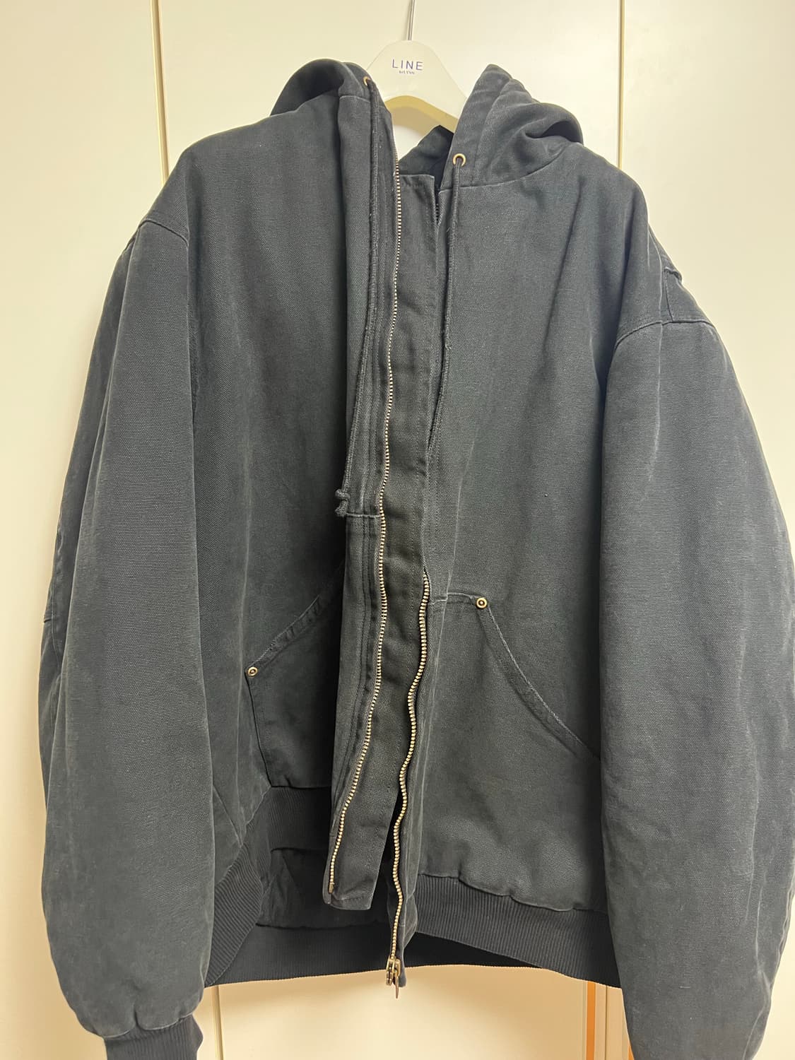 아르반 헤비 덱 캔버스 액티브 후디드 자켓_스톤 블랙3 상품이미지8