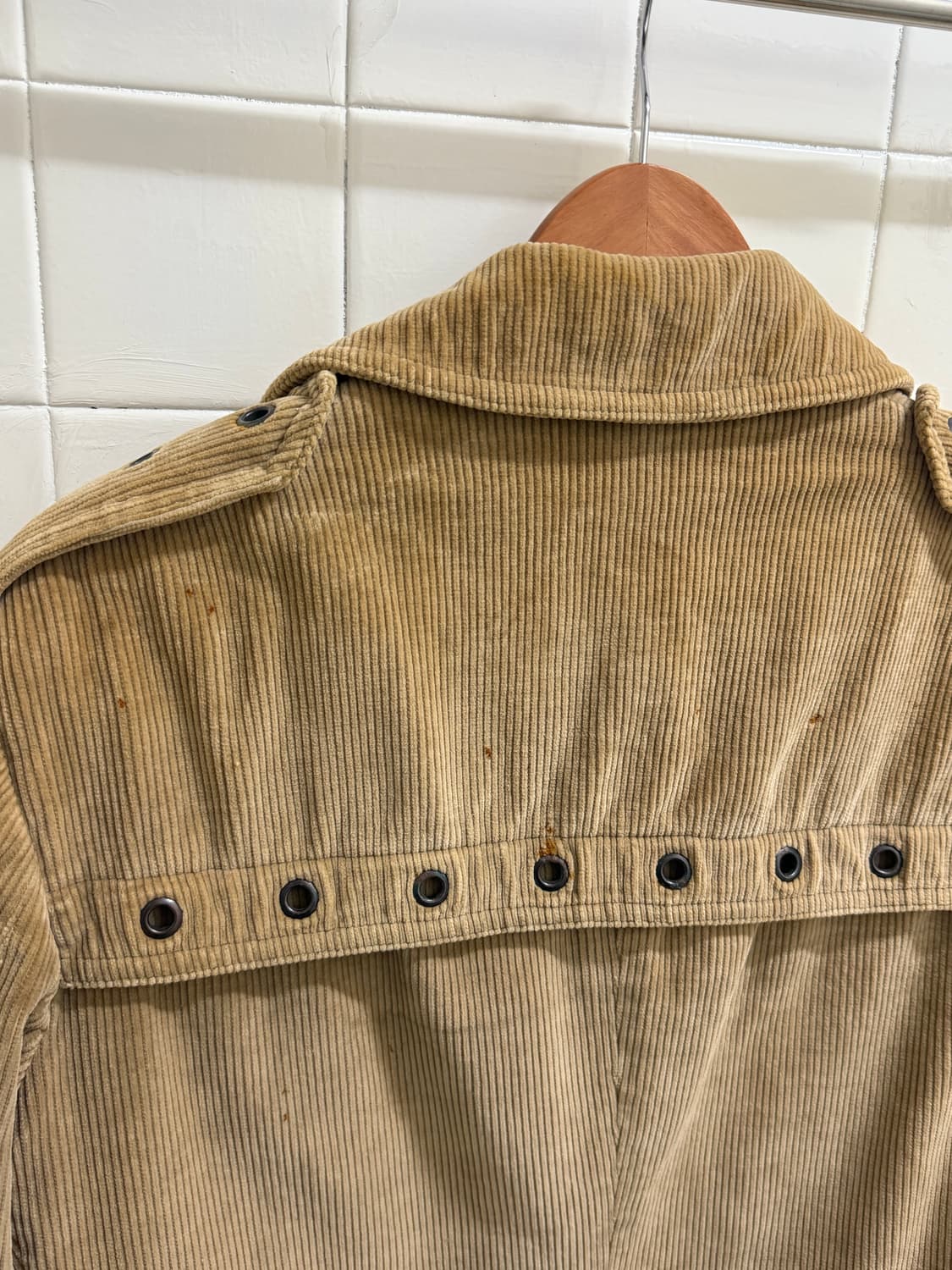 70s 메탈 아일렛 빈티지 코듀로이 자켓 상품이미지4