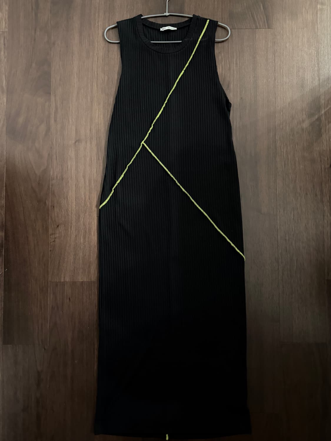 Zara 자라 리브드 네온라인 맥시 롱 원피스 상품이미지1