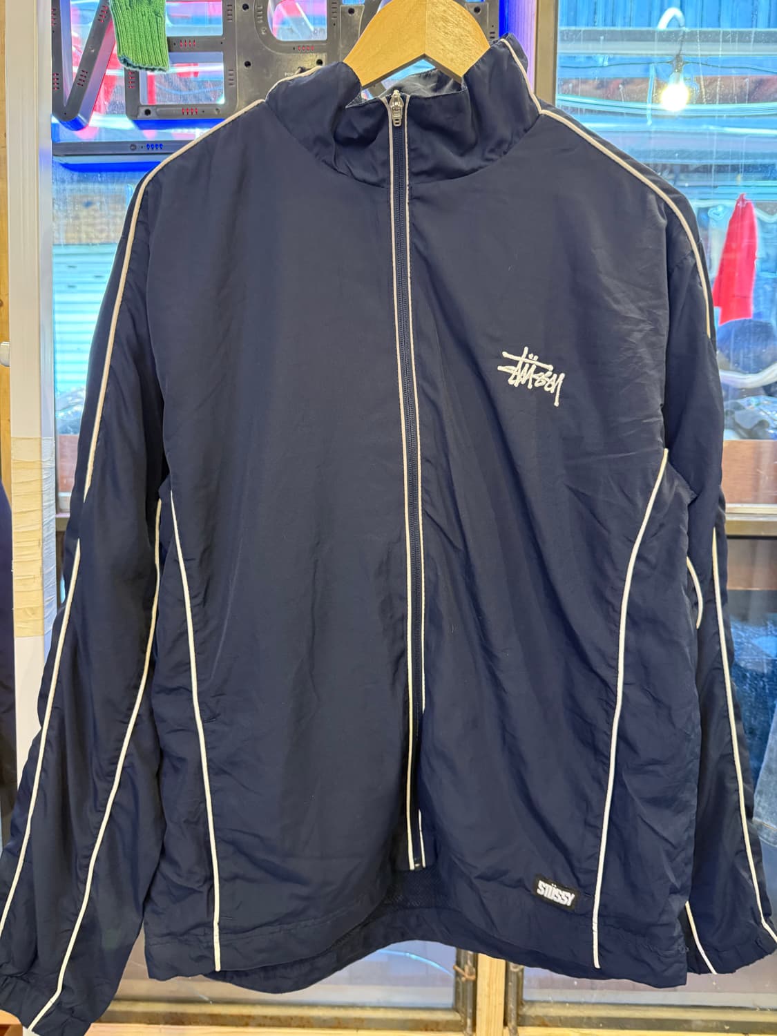 스투시 기어 네이비 바람막이 상품이미지1