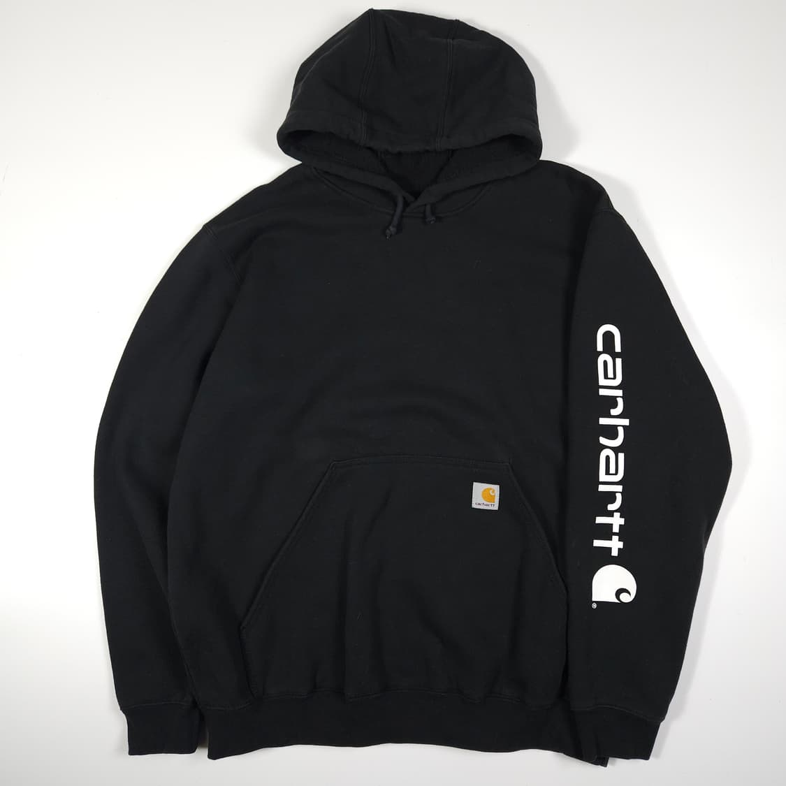 칼하트 스펠아웃 후드티 블랙 상품이미지1