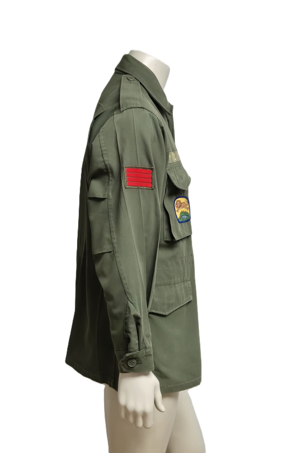 육군 구형 6사단 수색대대 병장 민무늬 야전상의 전투복 상의 자켓 (L) 상품이미지3