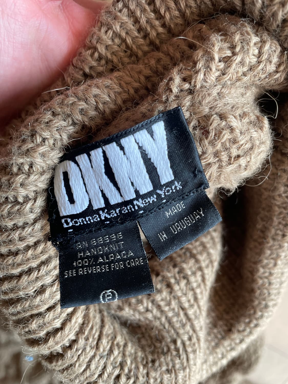 90s DKNY 케이블 터틀넥 니트 상품이미지5