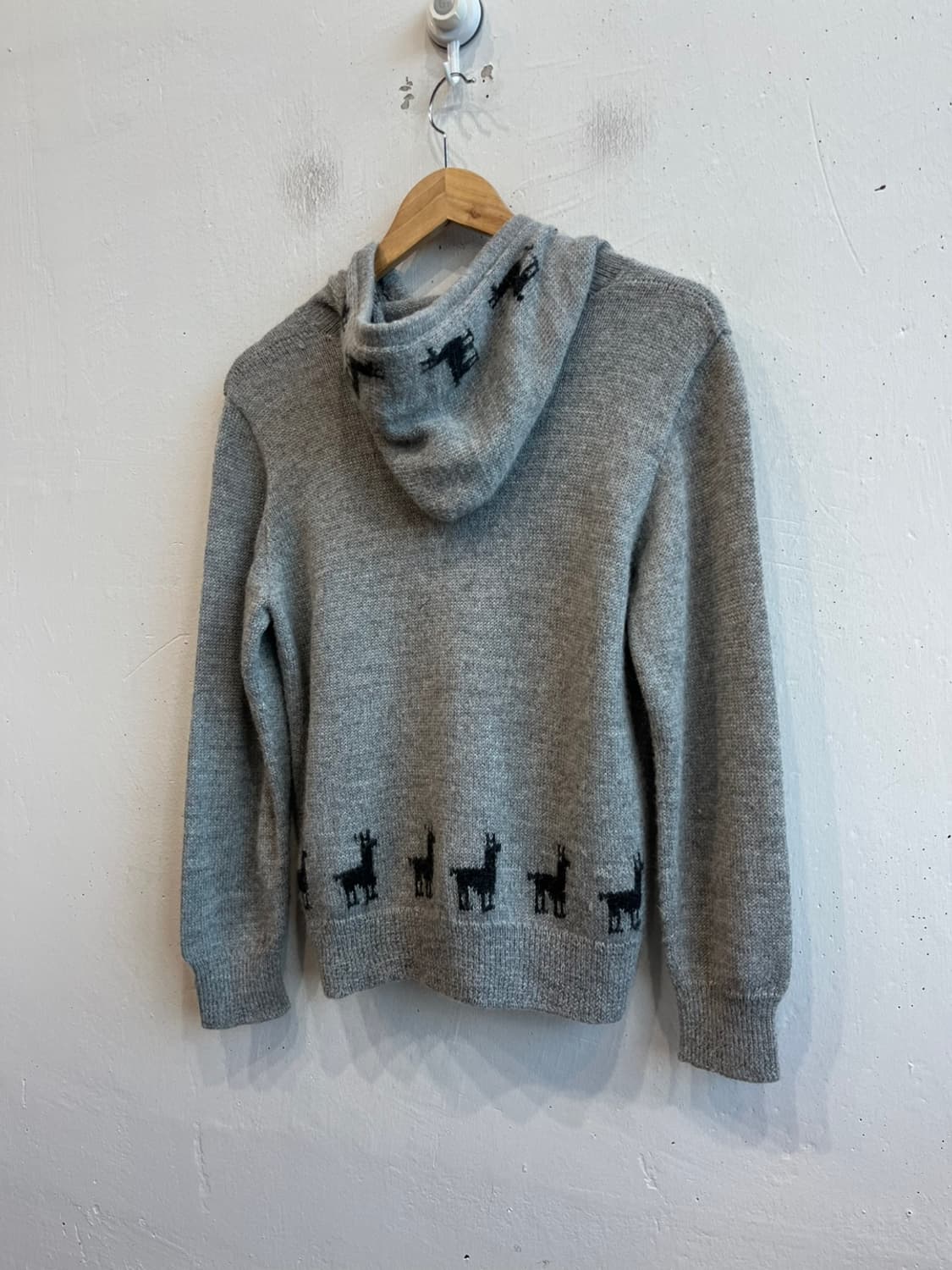 V Pacos 알파카100% 니트 후드 자켓 Made in PERU 상품이미지2