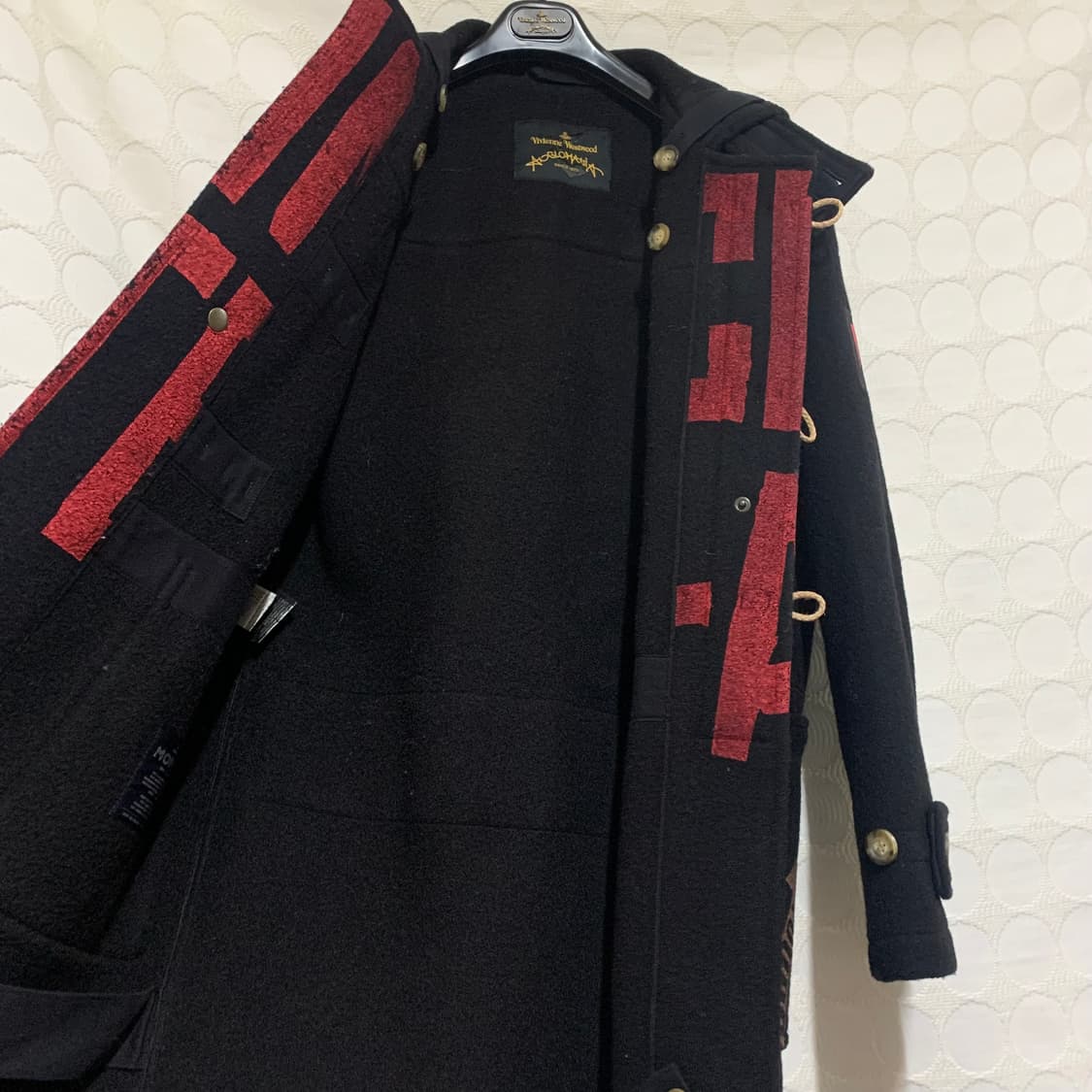 vivienne westwood chaos슬로건 울 코트 상품이미지7