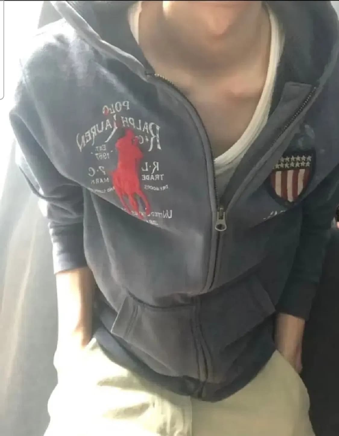 폴로 빅포니 성조기 후드집업 상품이미지1