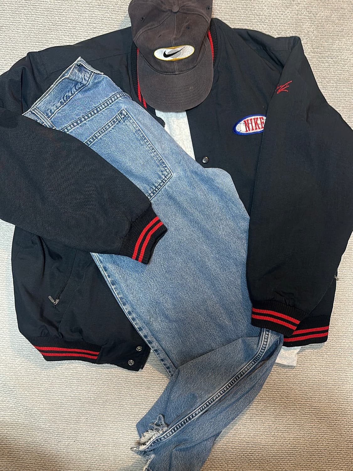 나이키 올드스쿨 빈티지 베이스볼 자켓 상품이미지4