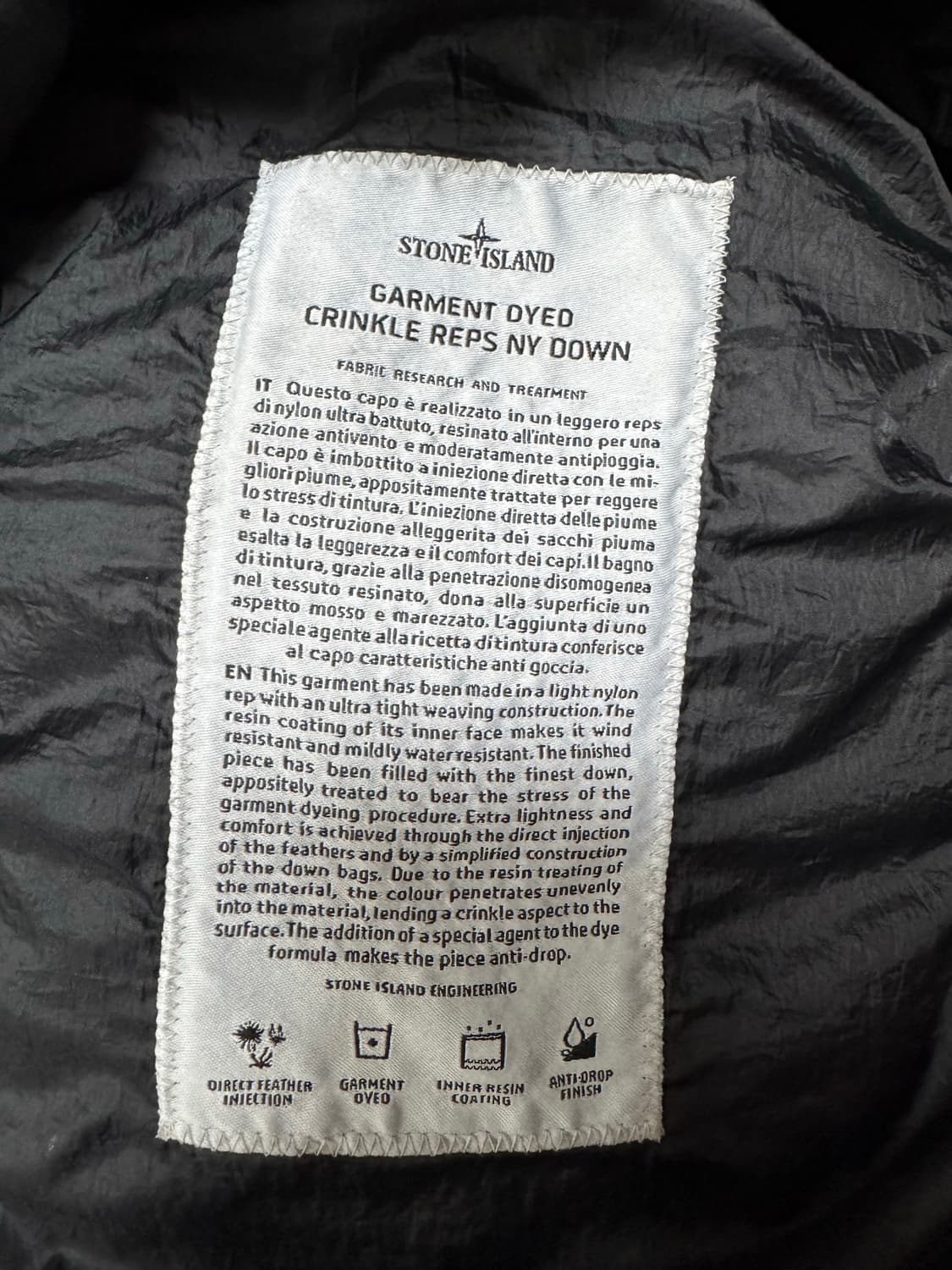 스톤아일랜드 크링클랩스 패딩 L사이즈 19FW 상품이미지5
