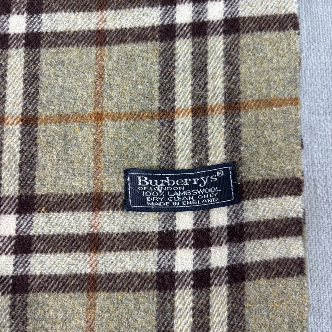 버버리 노바체크 램스울 그린 머플러 상품이미지3