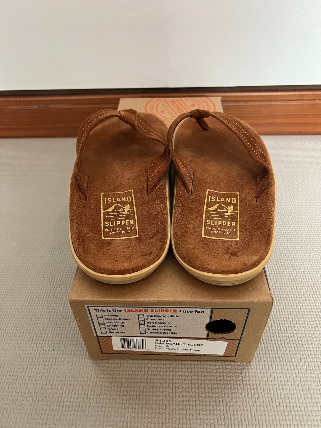 무료배송 - 2회 착용 Made in USA 아일랜드 스웨이드 슬리퍼(피 상품이미지3