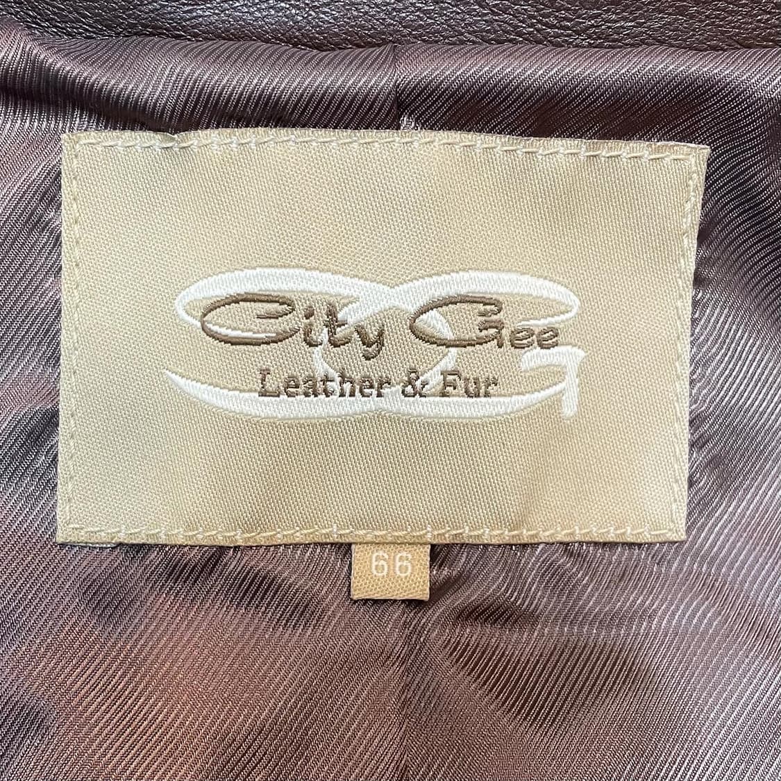 City Gee(씨티지) 브라운 양가죽 싱글자켓(66) 상품이미지7