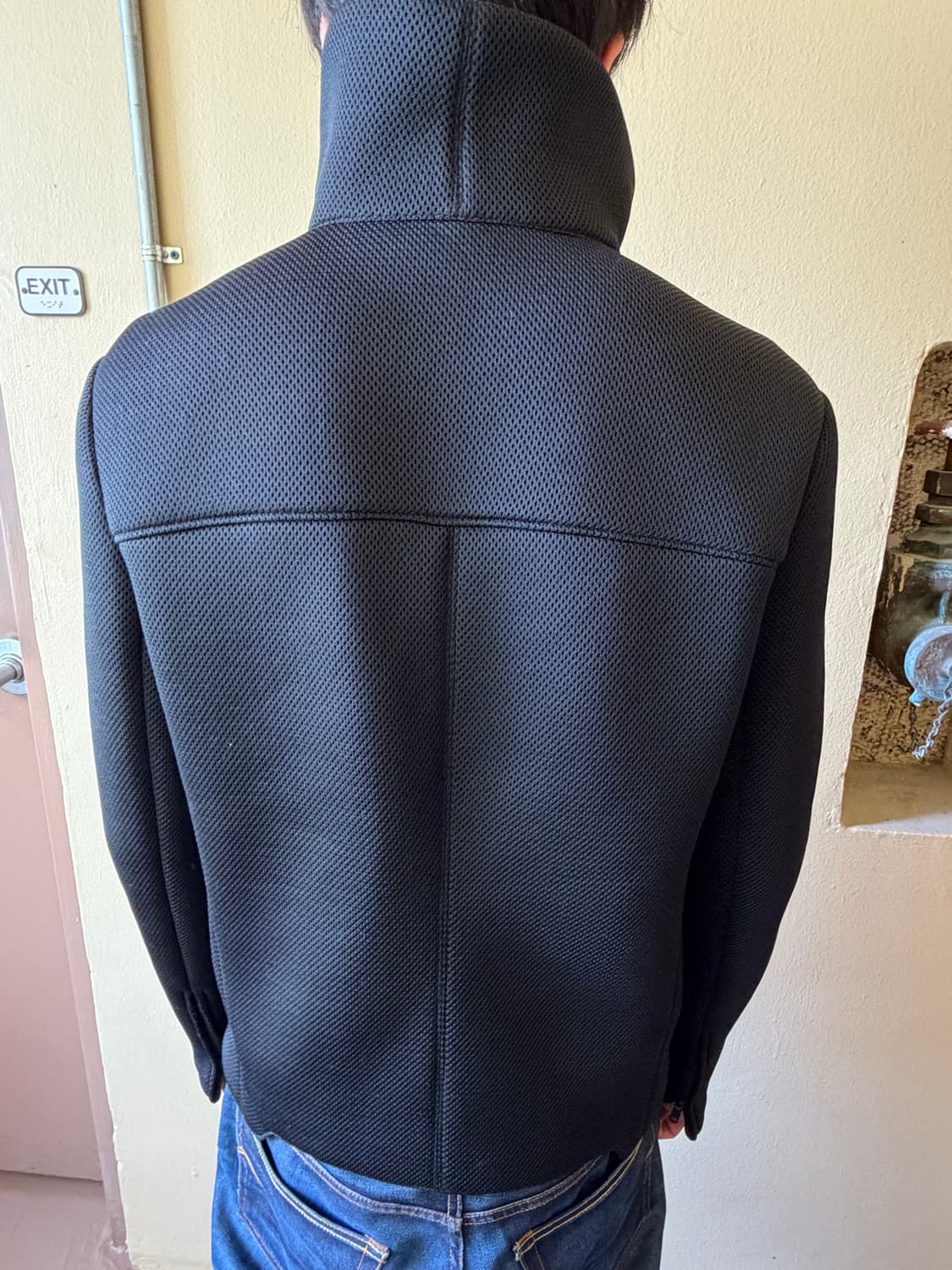 헬무트 랭 하이넥 모토 자켓 상품이미지2