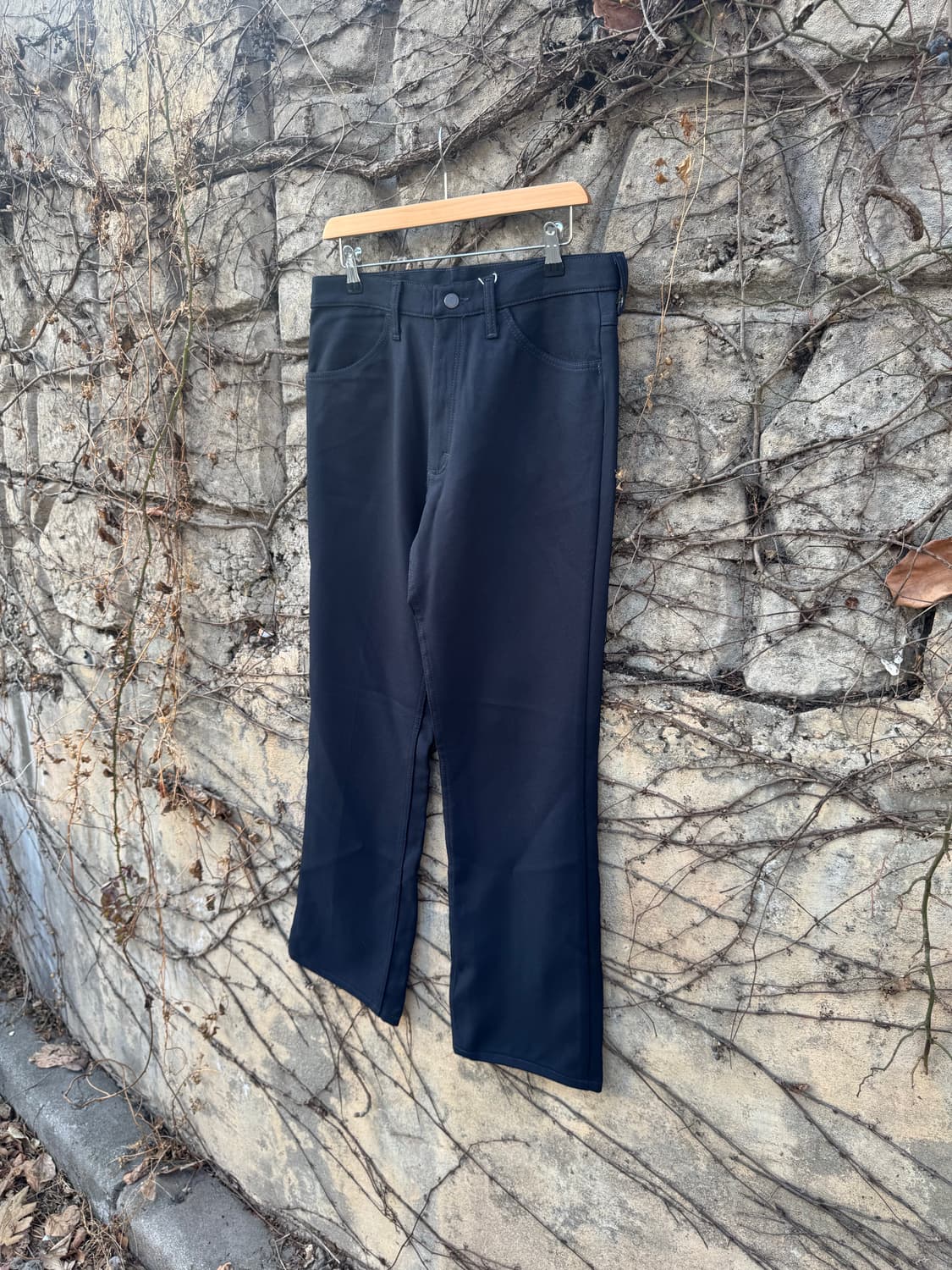 90s 랭글러 빈티지 메카닉 부츠컷 팬츠 네이비 33 상품이미지3