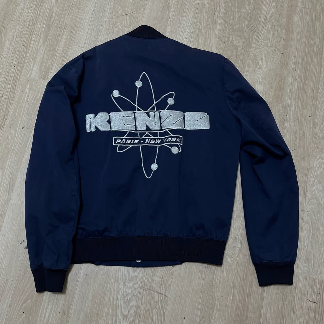 KENZO 겐조 파리스 빅로고 봄버 블루종 자켓 S 상품이미지1