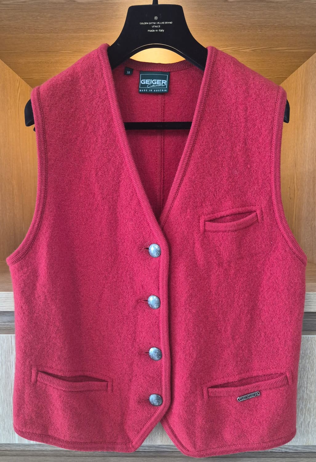 90's GEIGER Boiled Wool Vest (38) 상품이미지1