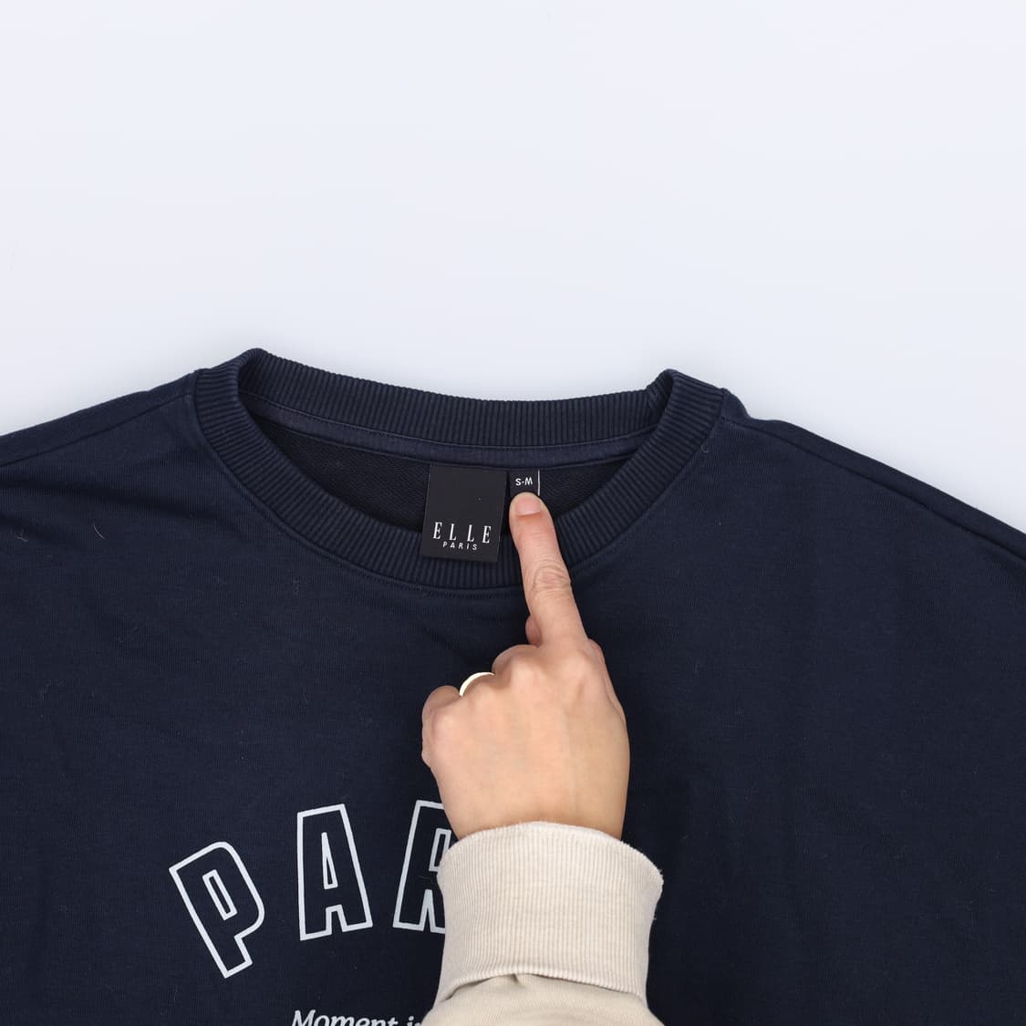 [S-M] 엘르 여성 파리스 맨투맨 0107H1 상품이미지3